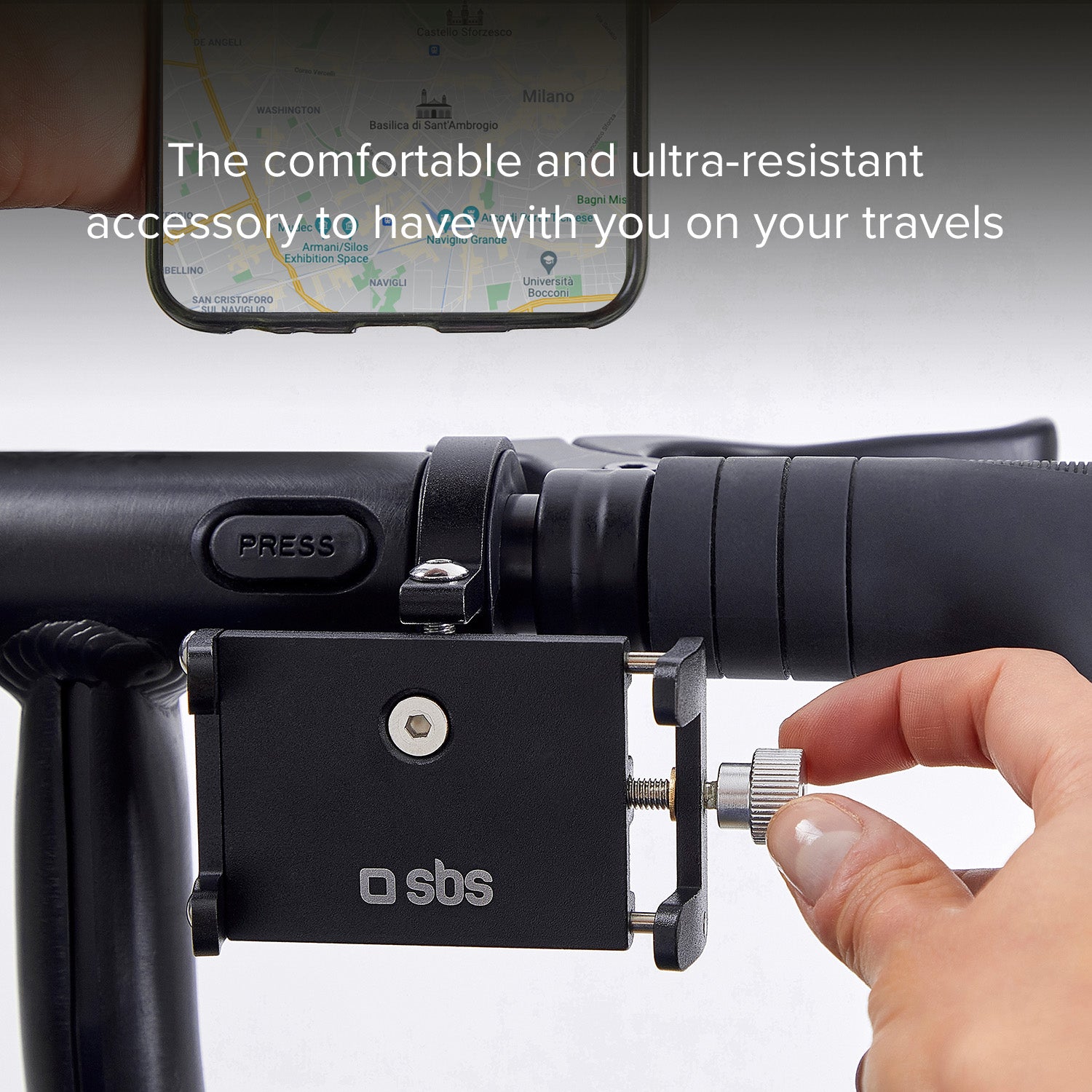 Soporte para móvil de aluminio para bici y patinete