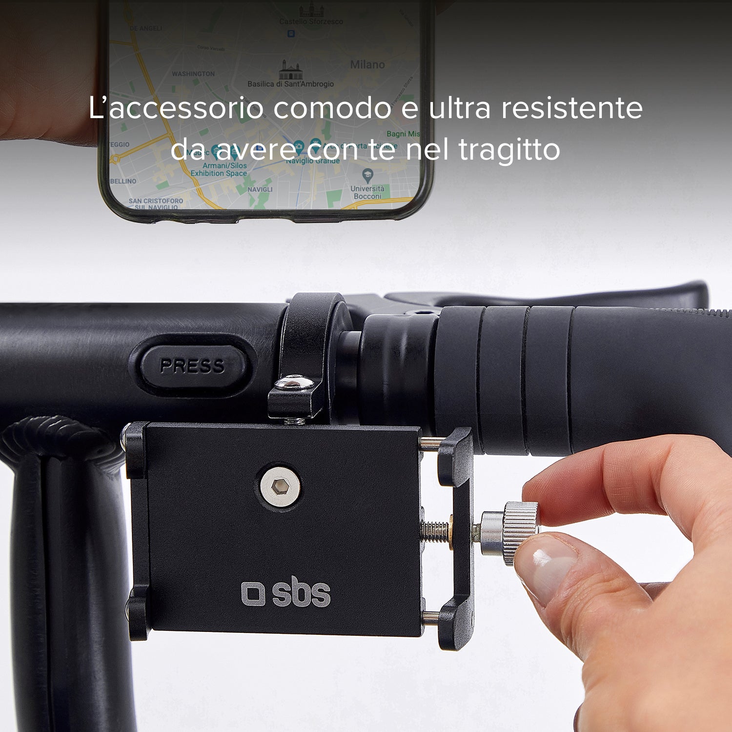 Soporte para móvil de aluminio para bici y patinete