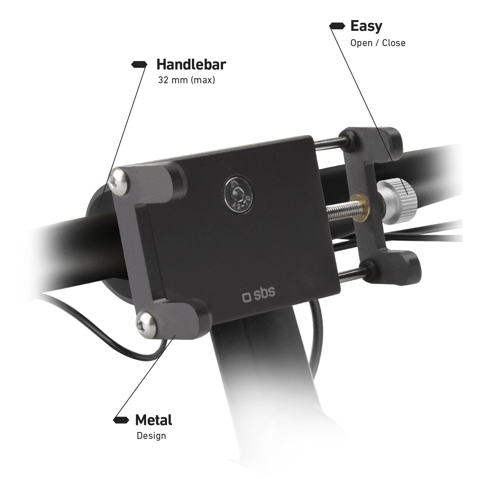 Soporte para móvil de aluminio para bici y patinete