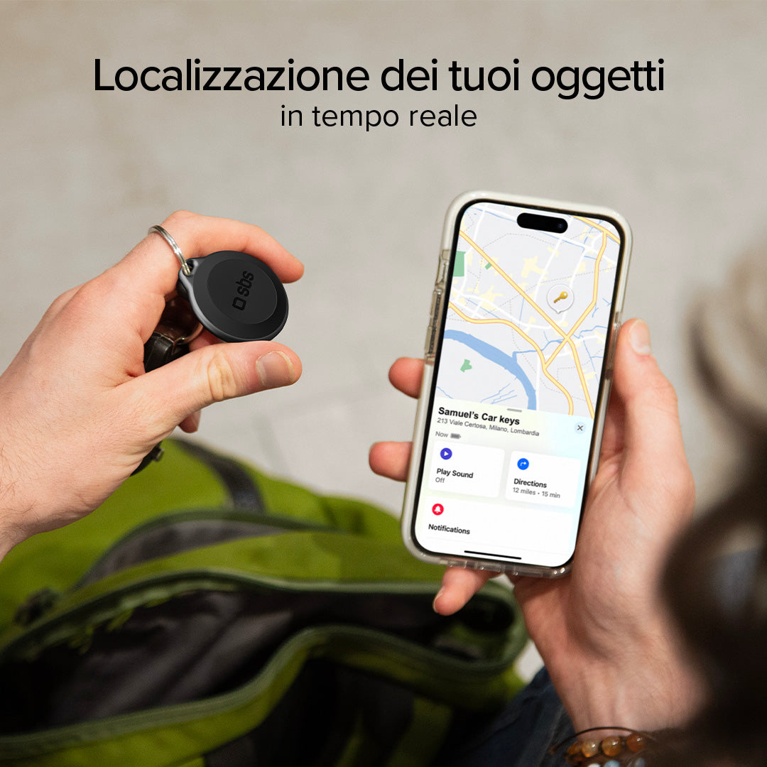 Wasserfester Objektsucher, kompatibel mit Apple Find My