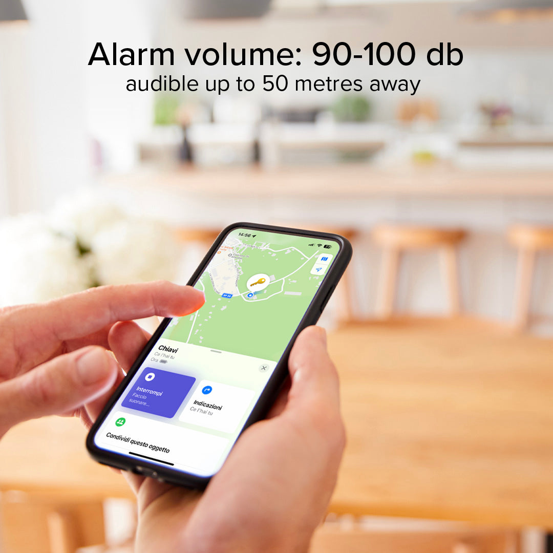 Water resistant object locator compatible with Apple Find My
