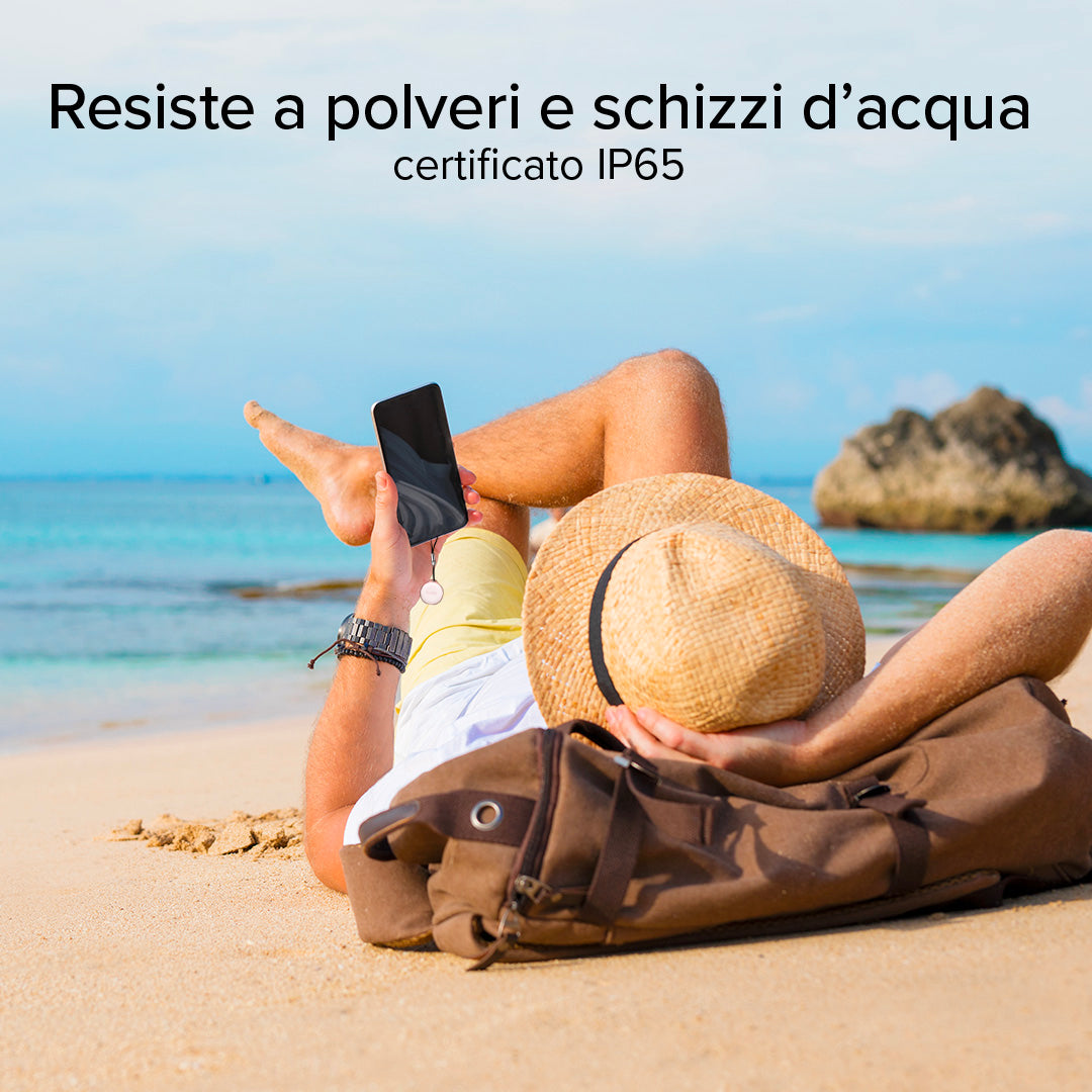 Water resistant object locator compatible with Apple Find My