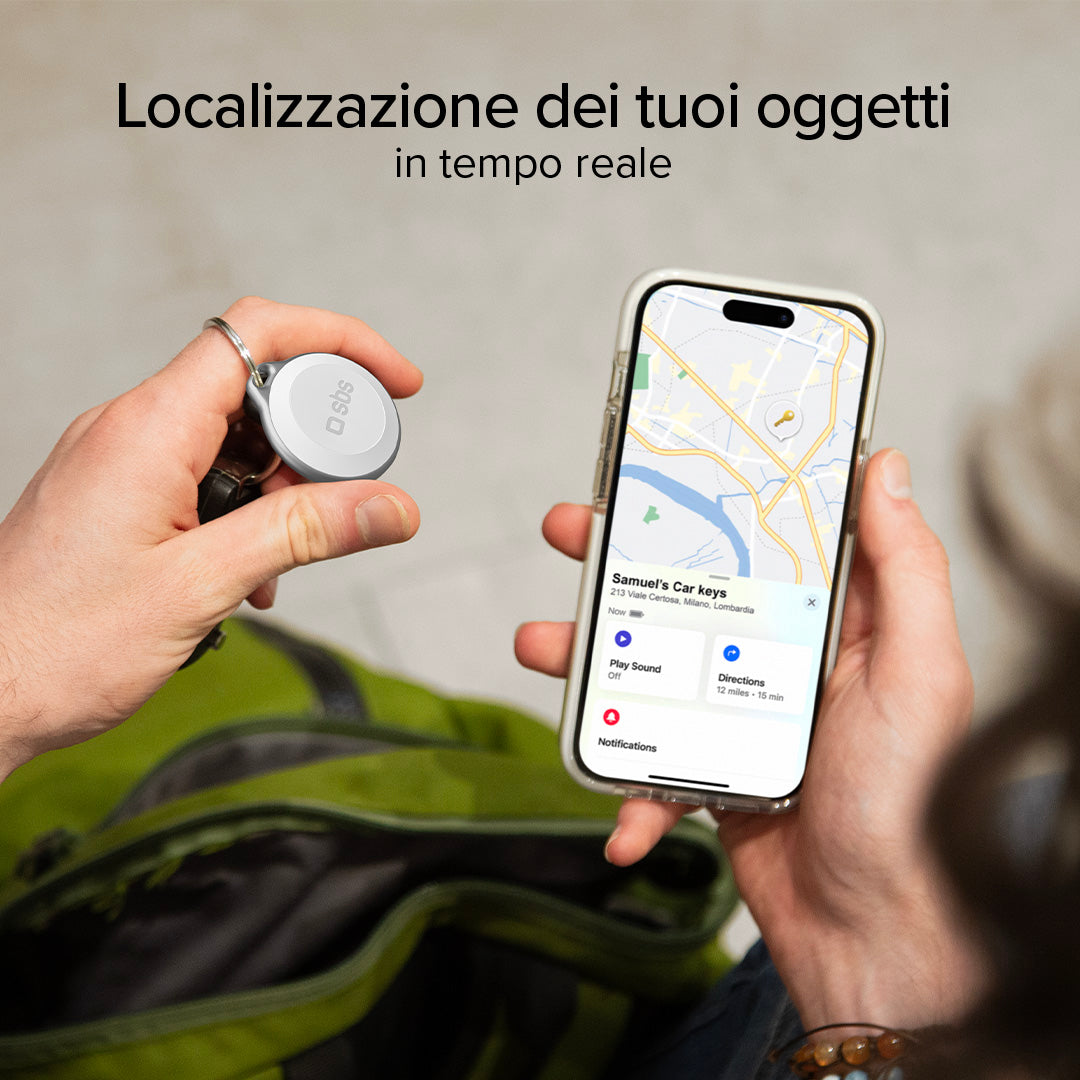 Water resistant object locator compatible with Apple Find My
