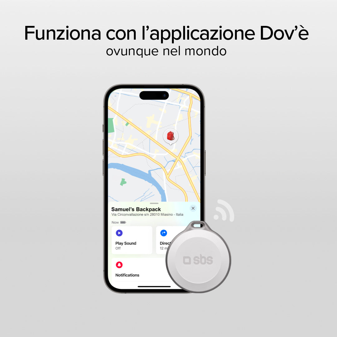 Wasserfester Objektsucher, kompatibel mit Apple Find My