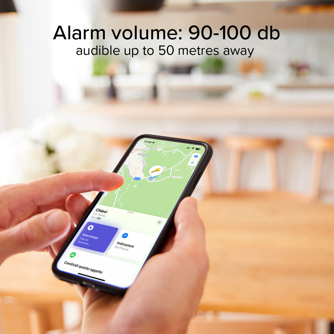 Water resistant object locator compatible with Apple Find My