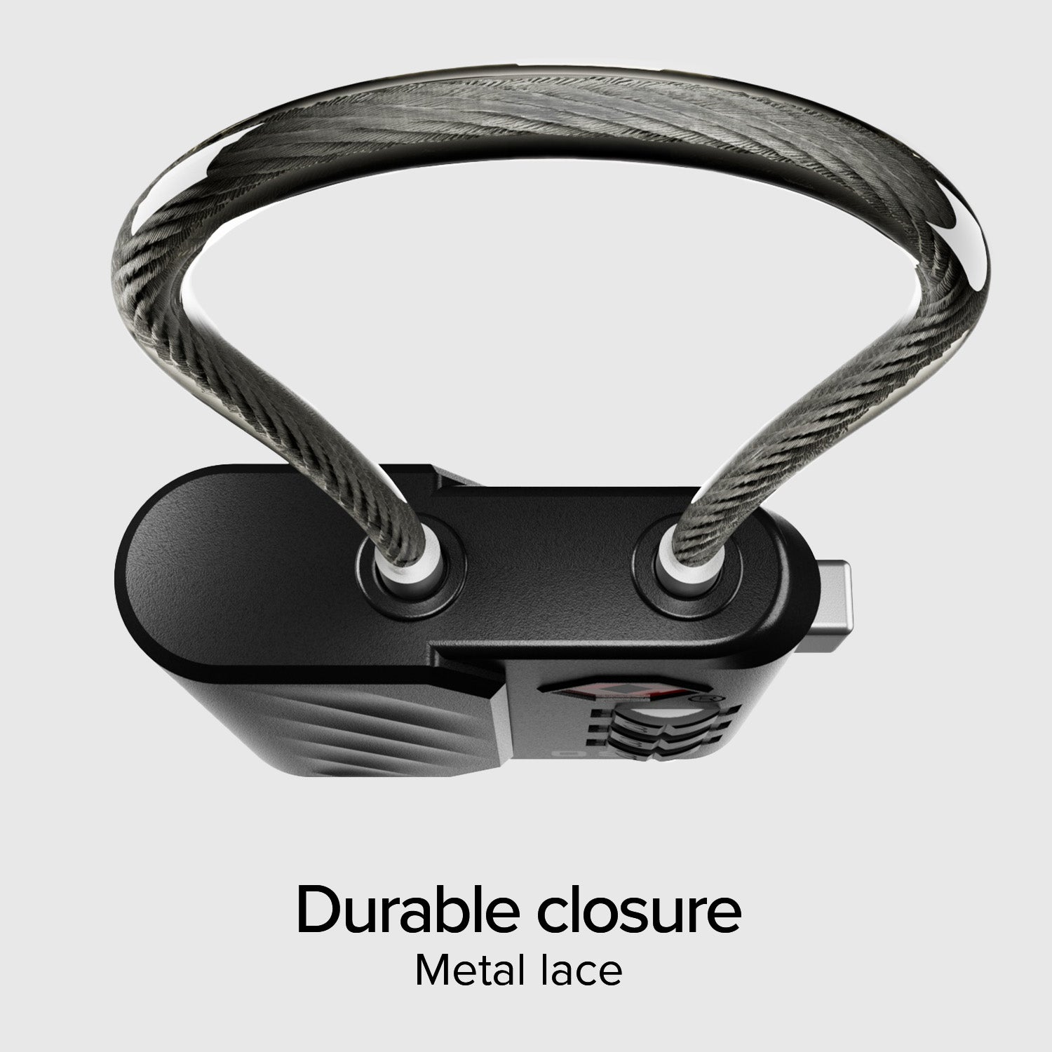 TSA lock with integrated locator for suitcases and bags