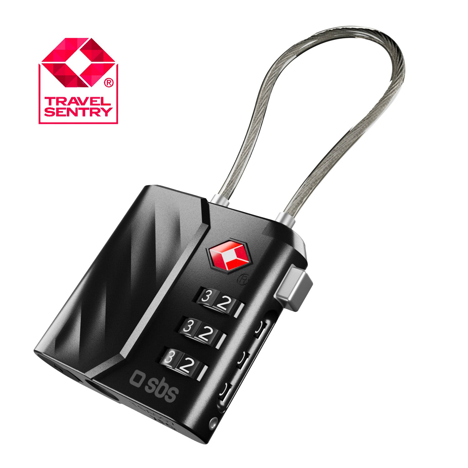 Lucchetto TSA con localizzatore integrato per valigie e borse