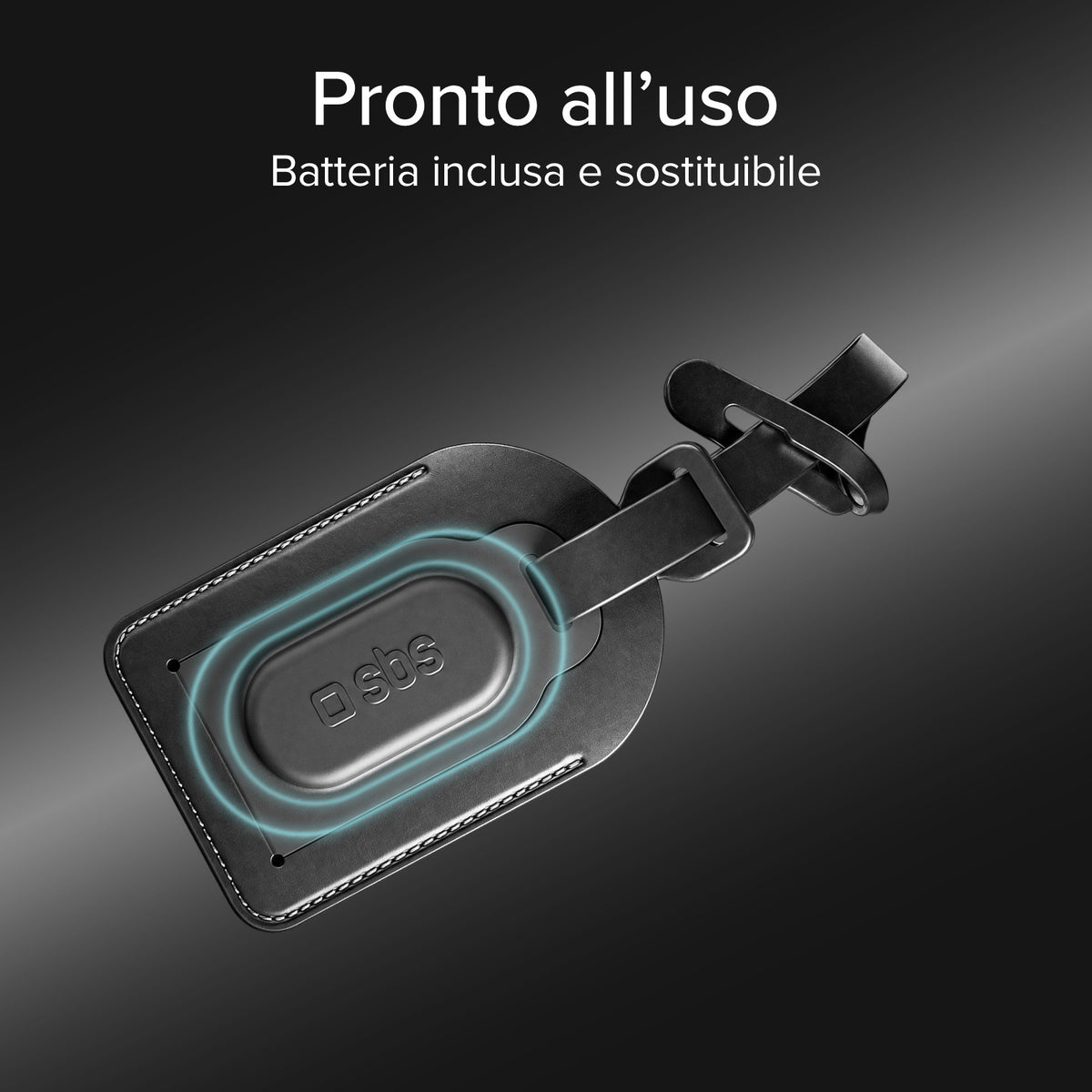 Étiquette de valise avec tracker Track My Bag, Apple Find My/Google Find Hub