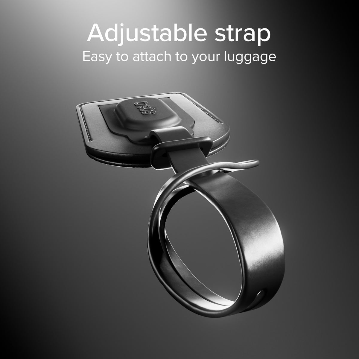 Étiquette de valise avec tracker Track My Bag, Apple Find My/Google Find Hub