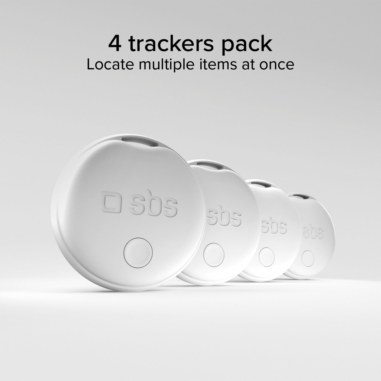 4 x Localizzatore di oggetti water resistant compatibile con Apple Find My