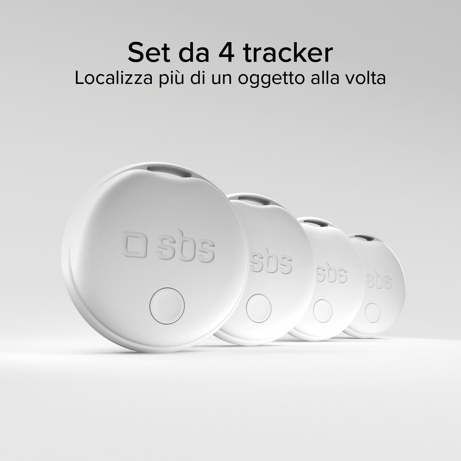 4 x Localizzatore di oggetti water resistant compatibile con Apple Find My