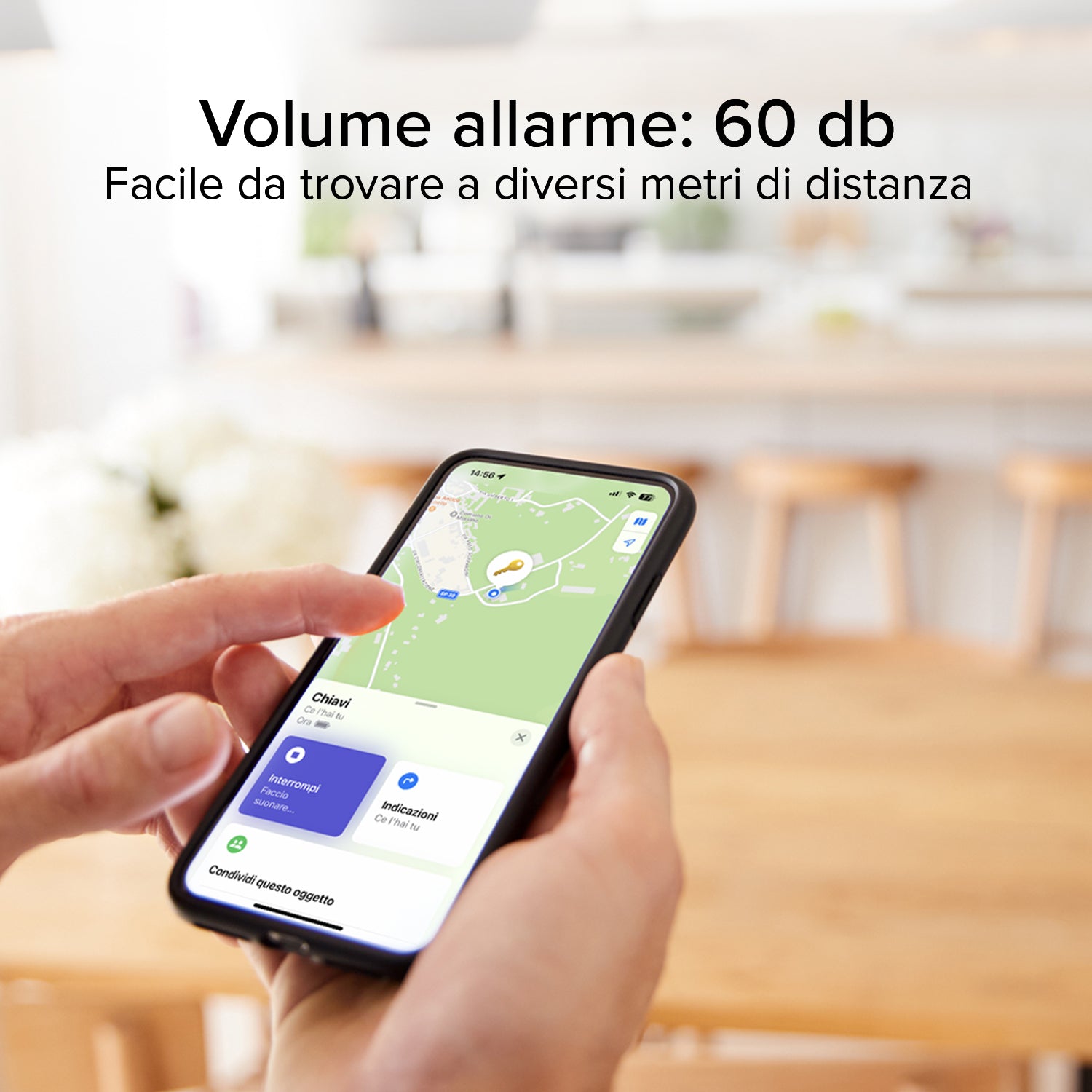 4 x Localizzatore di oggetti water resistant compatibile con Apple Find My