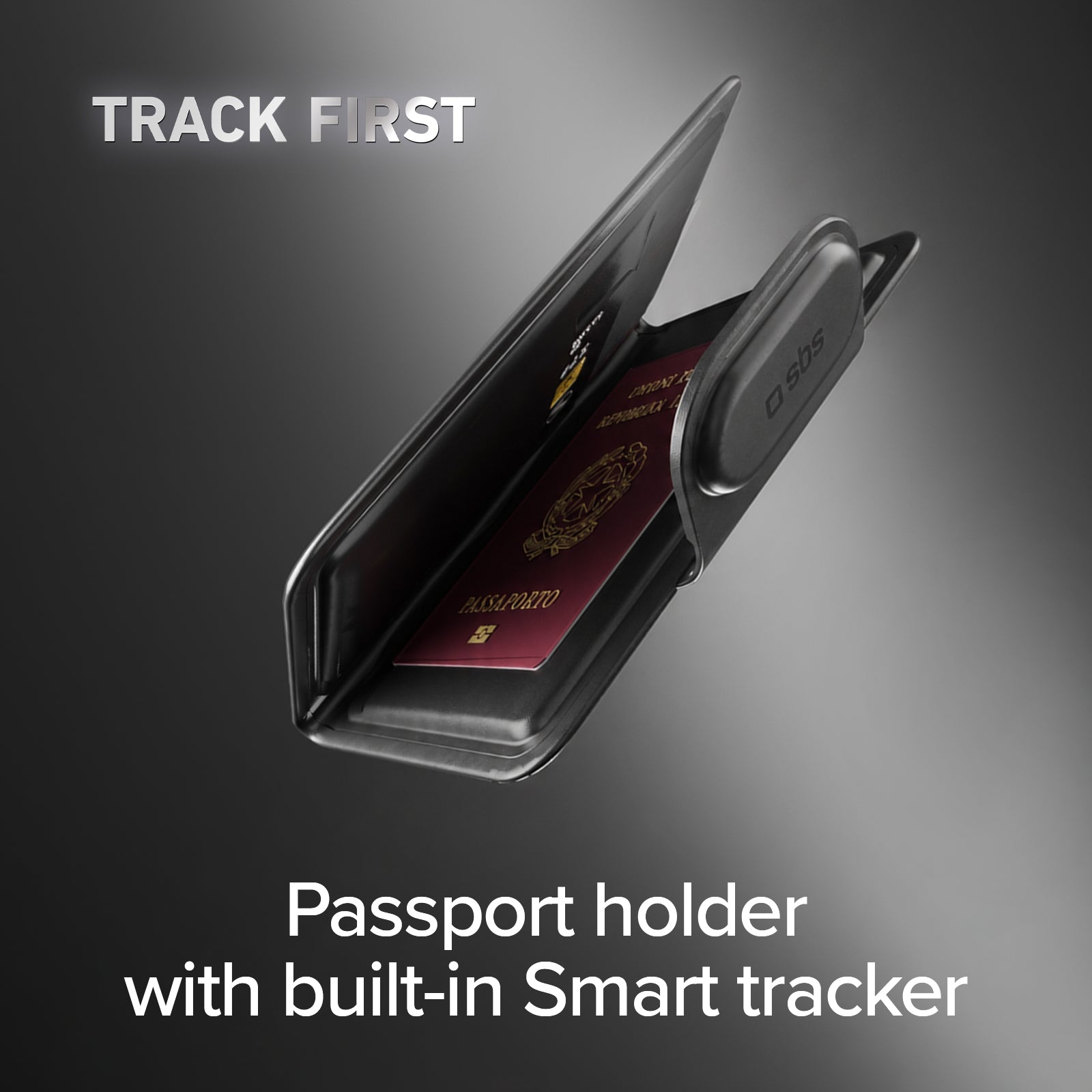 Porte-passeport Track My Passport avec tracker Apple Find My/Google Find Hub