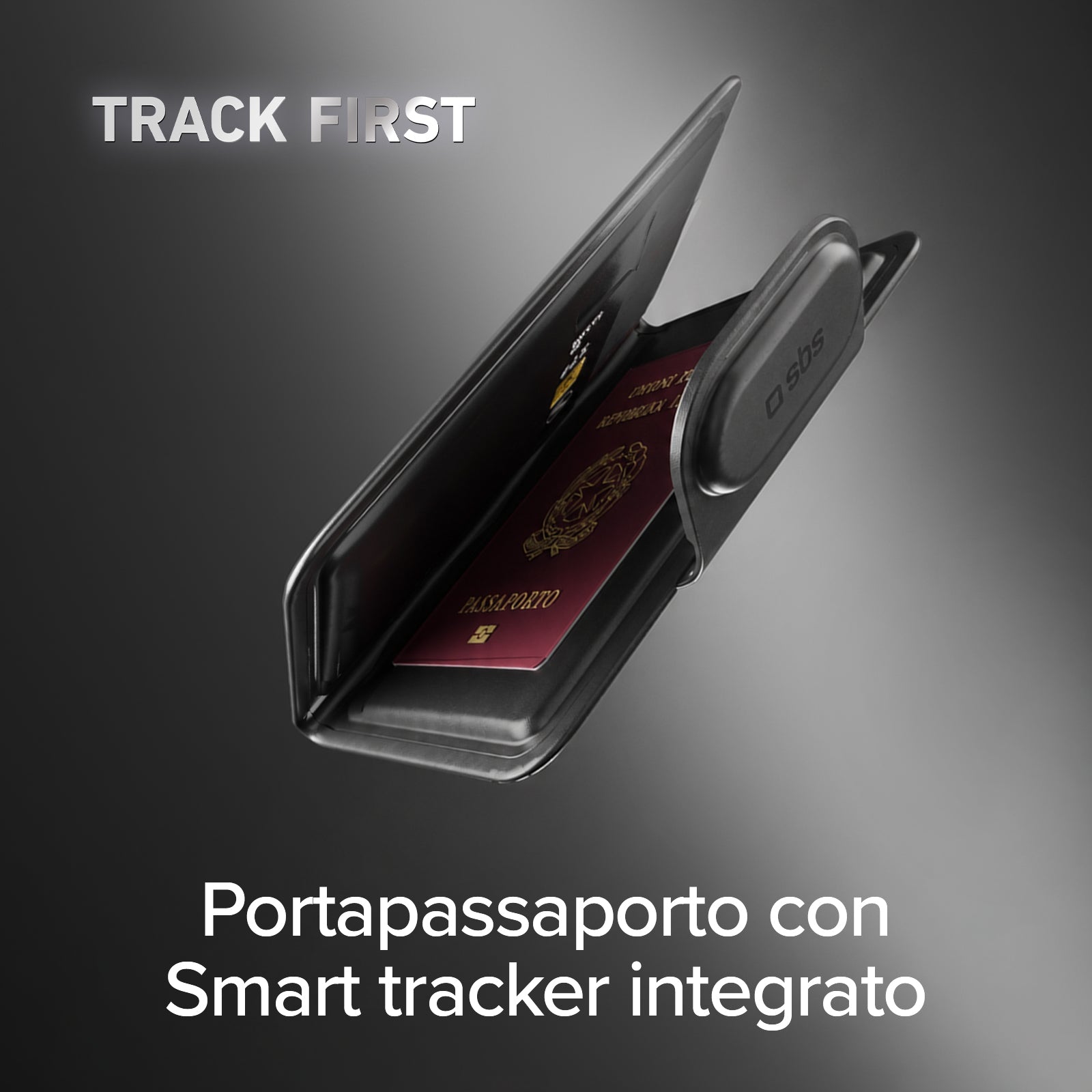 Porte-passeport Track My Passport avec tracker Apple Find My/Google Find Hub