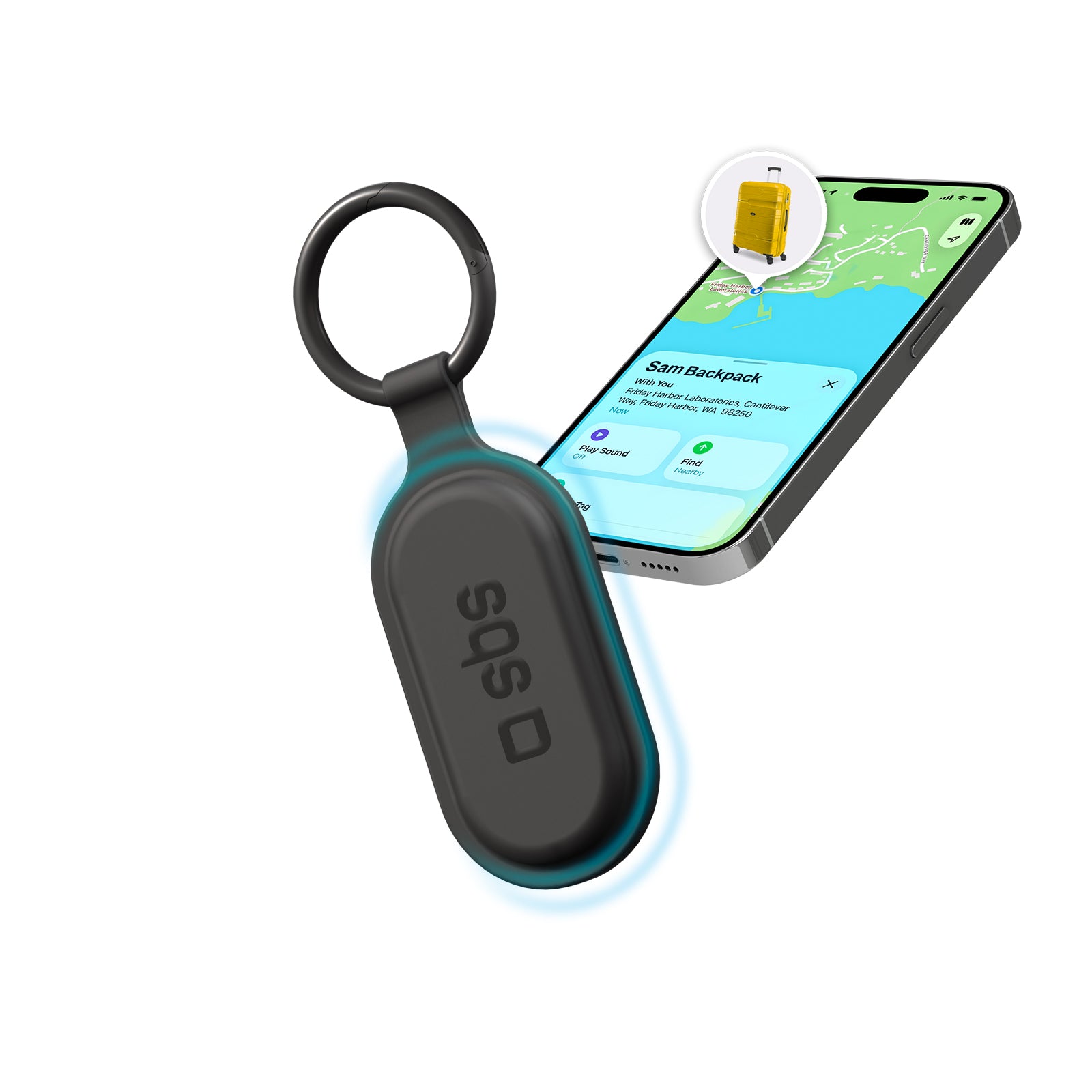 Track My Taggy Tracker mit doppelter Kompatibilität für Apple Find My und Google Find Hub