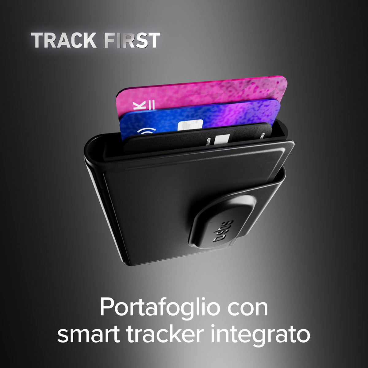 Track My Wallet Card Holder with Tracker Compatible with Apple Find My and Google Find Hub