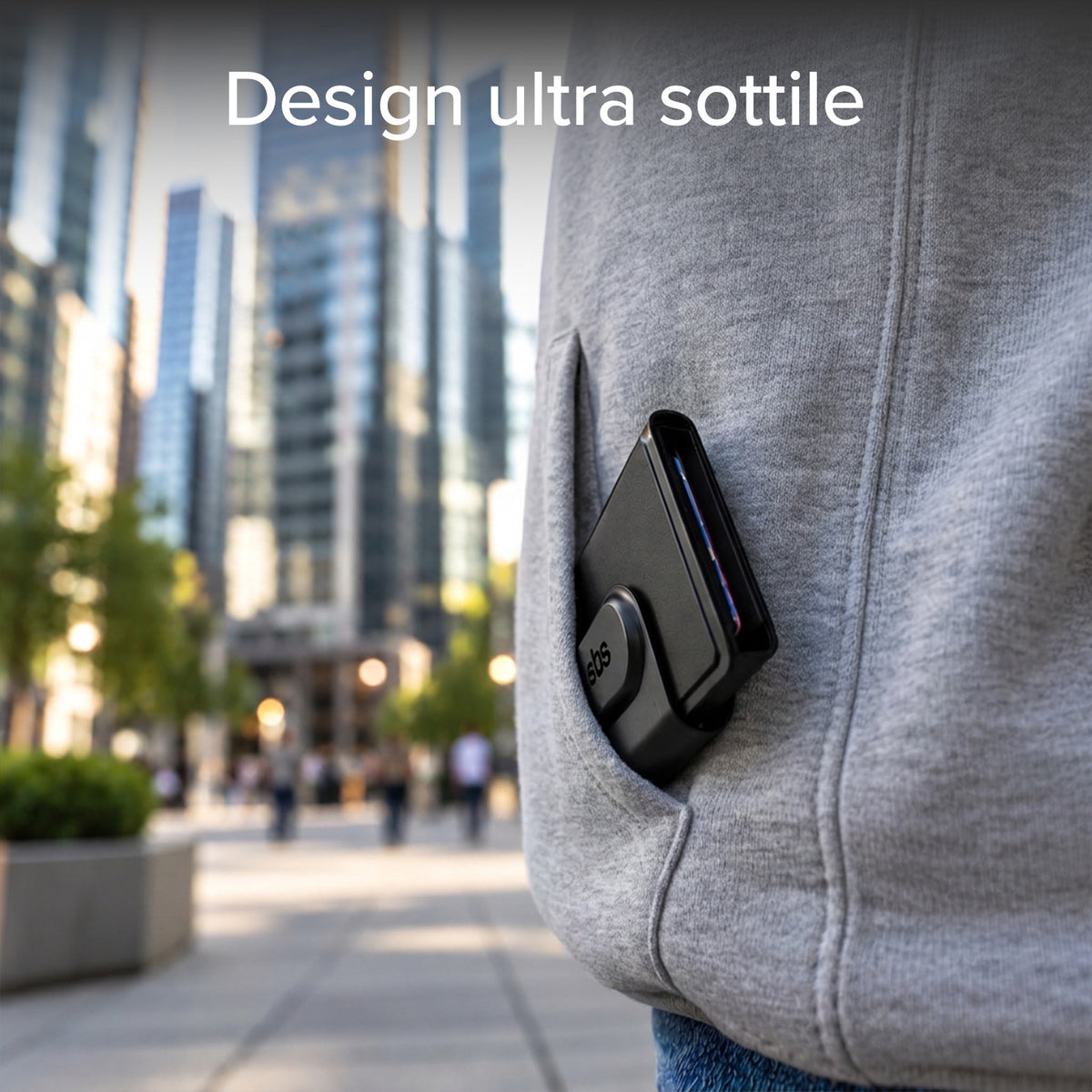 Track My Wallet Card Holder with Tracker Compatible with Apple Find My and Google Find Hub
