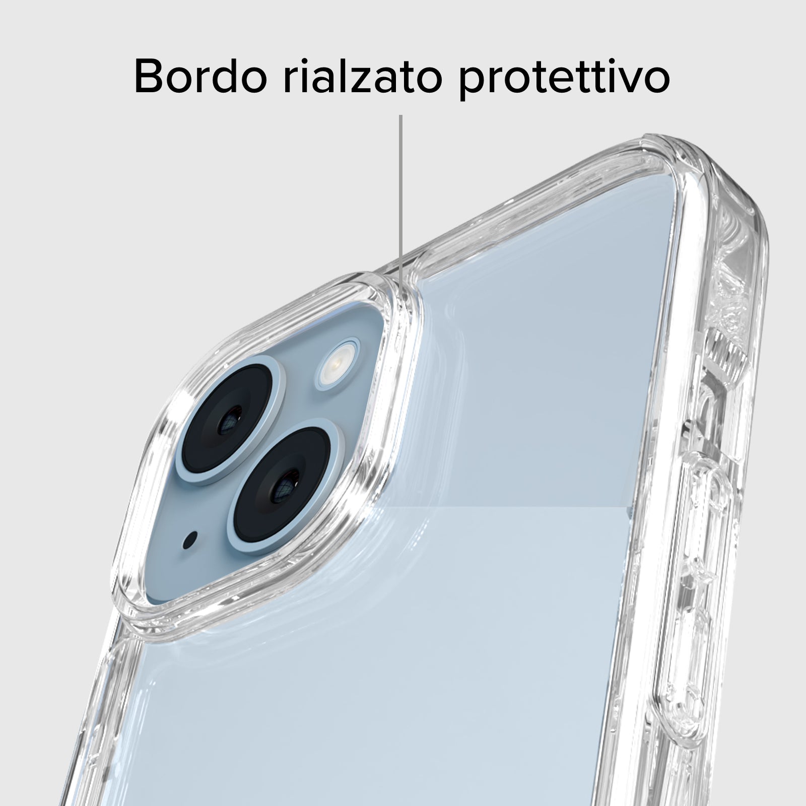Cover eco-sostenibile in materiali riciclati per iPhone 15 Plus