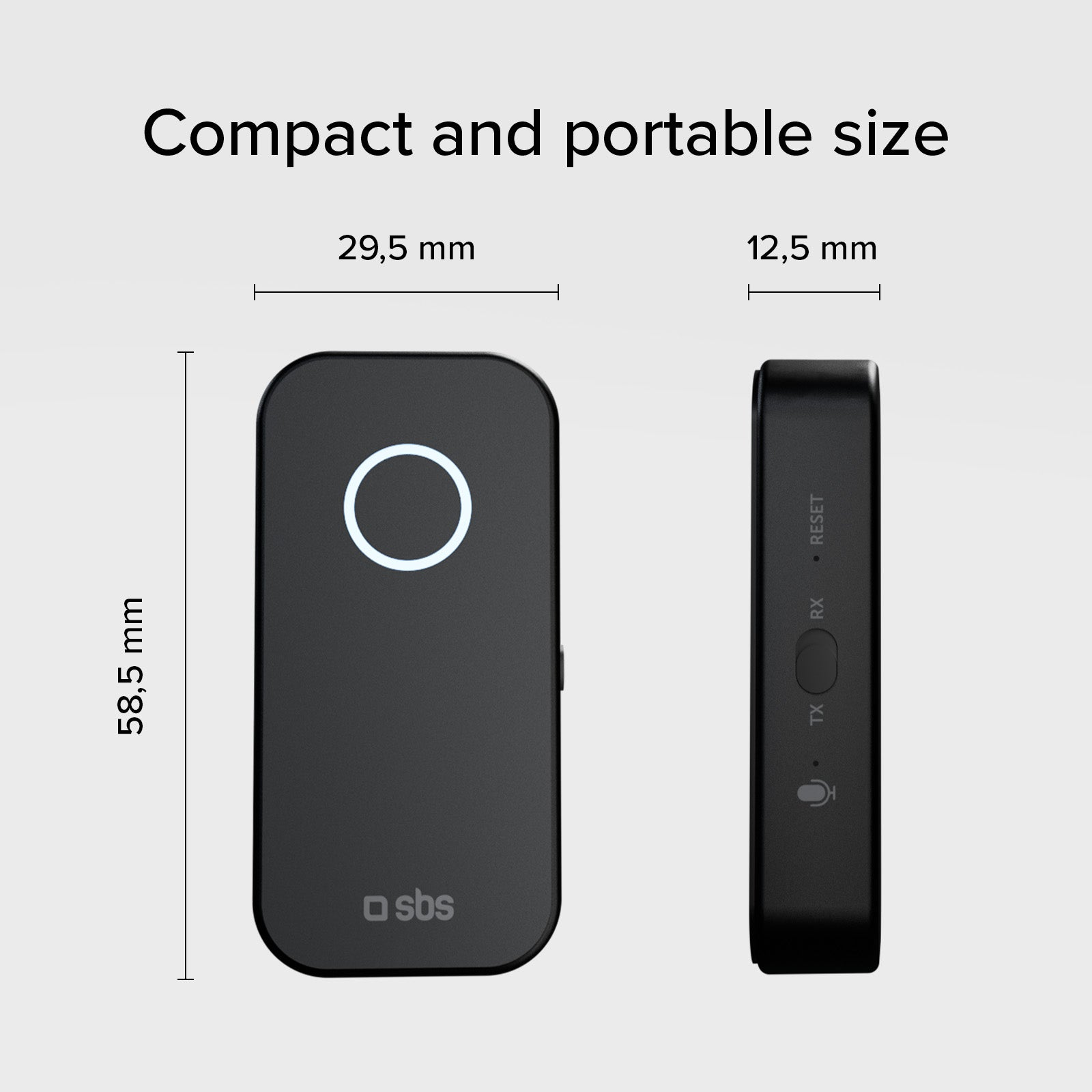 Adattatore audio wireless 2-in-1 RX/TX con jack 3,5mm universale