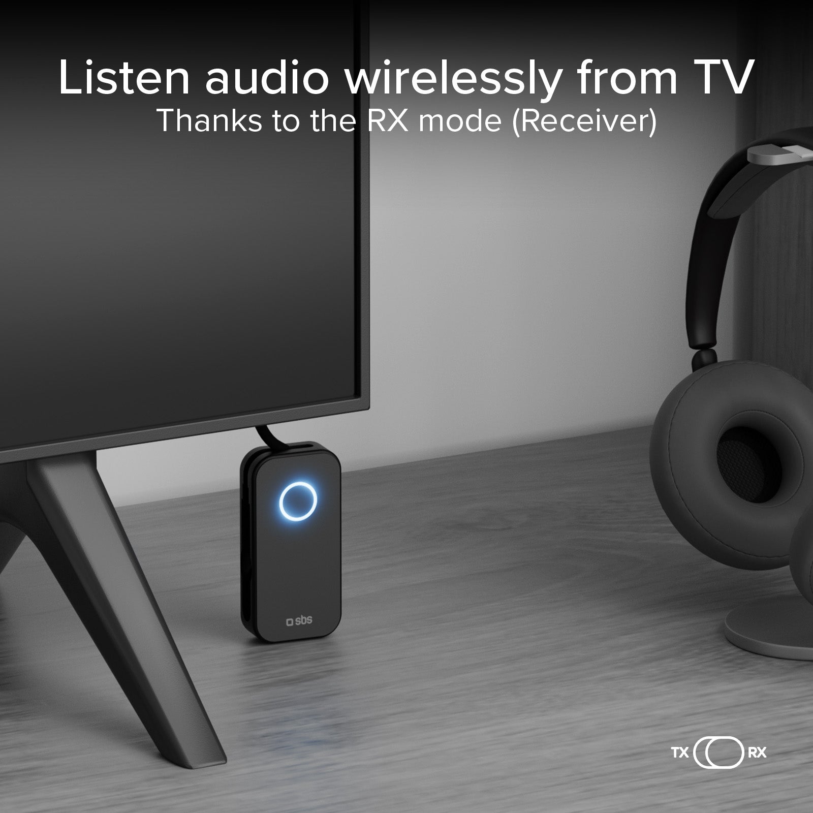 Adattatore audio wireless 2-in-1 RX/TX con jack 3,5mm universale