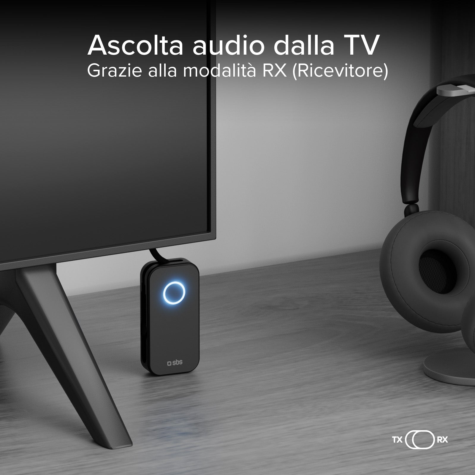 Adattatore audio wireless 2-in-1 RX/TX con jack 3,5mm universale
