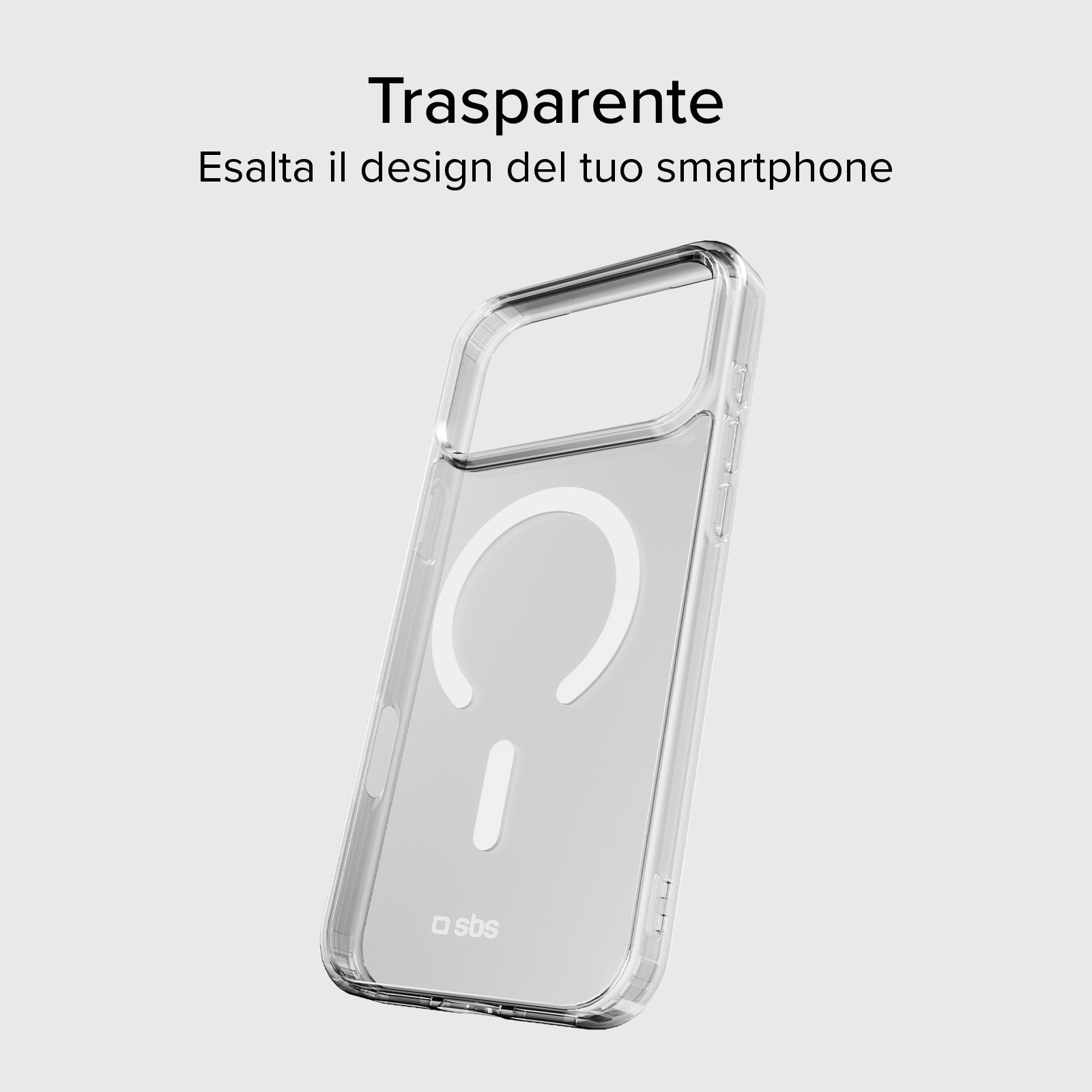 Funda transparente y fina para iPhone 17 Pro compatible con carga MagSafe