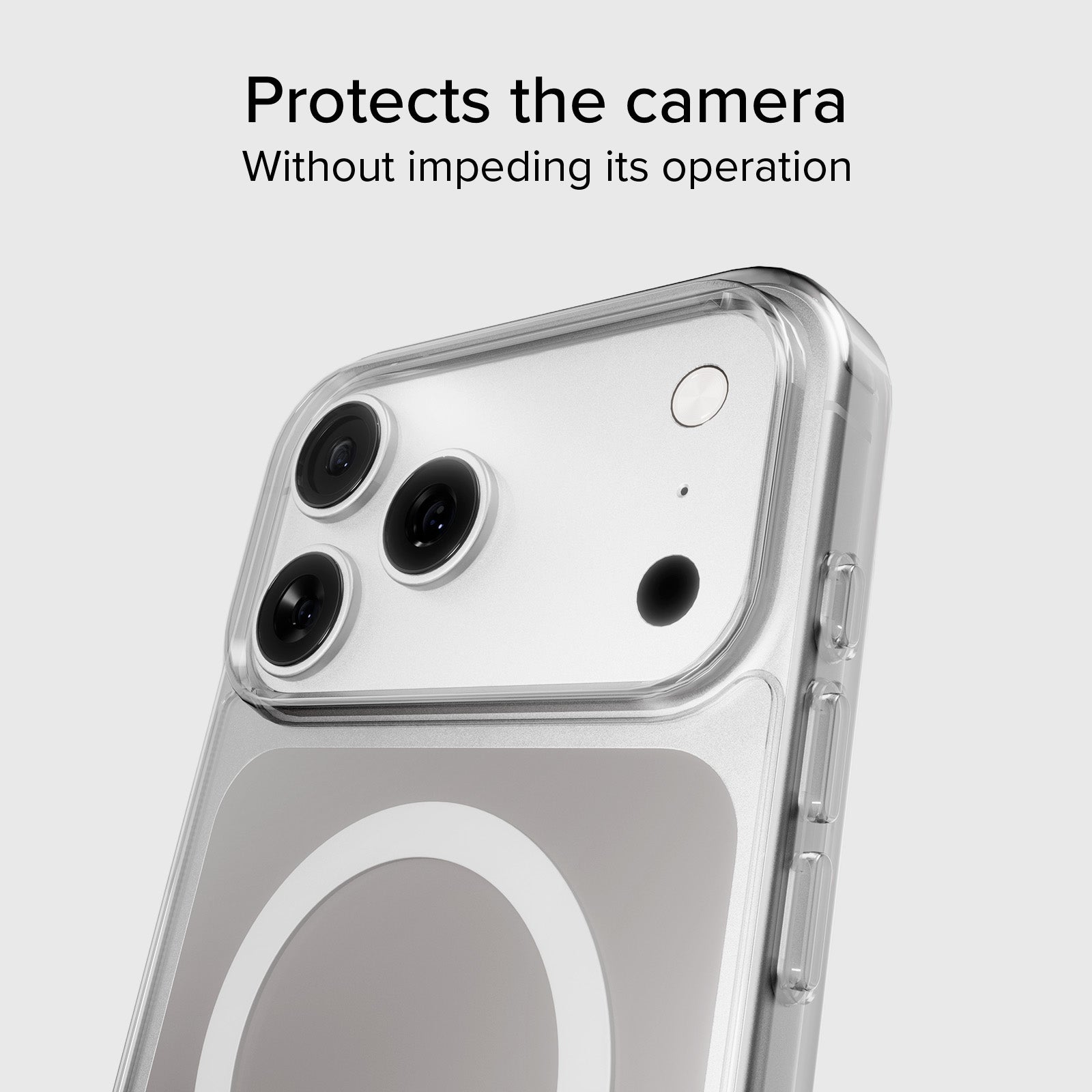 Funda transparente y fina para iPhone 17 Pro compatible con carga MagSafe