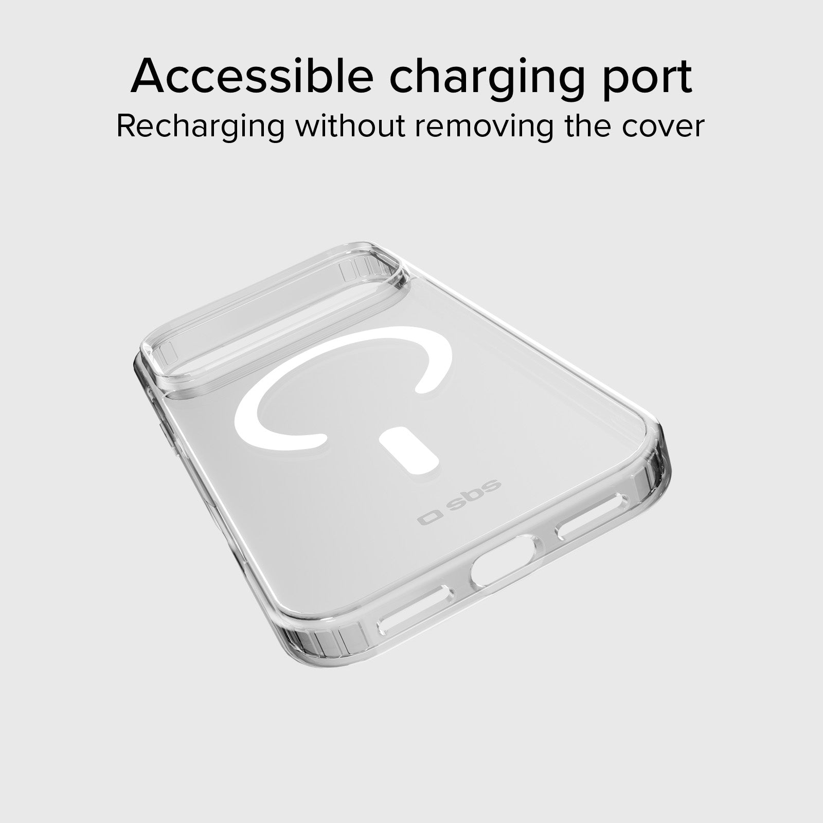 Funda transparente y fina para iPhone 17 Pro compatible con carga MagSafe