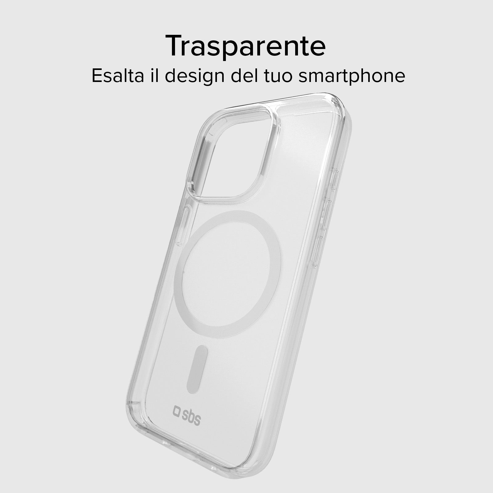 Coque transparente rigide, compatible recharge MagSafe pour iPhone 15 Pro