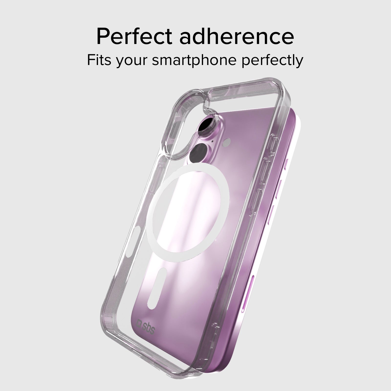 Cover trasparente rigida compatibile con ricarica MagSafe per iPhone 16