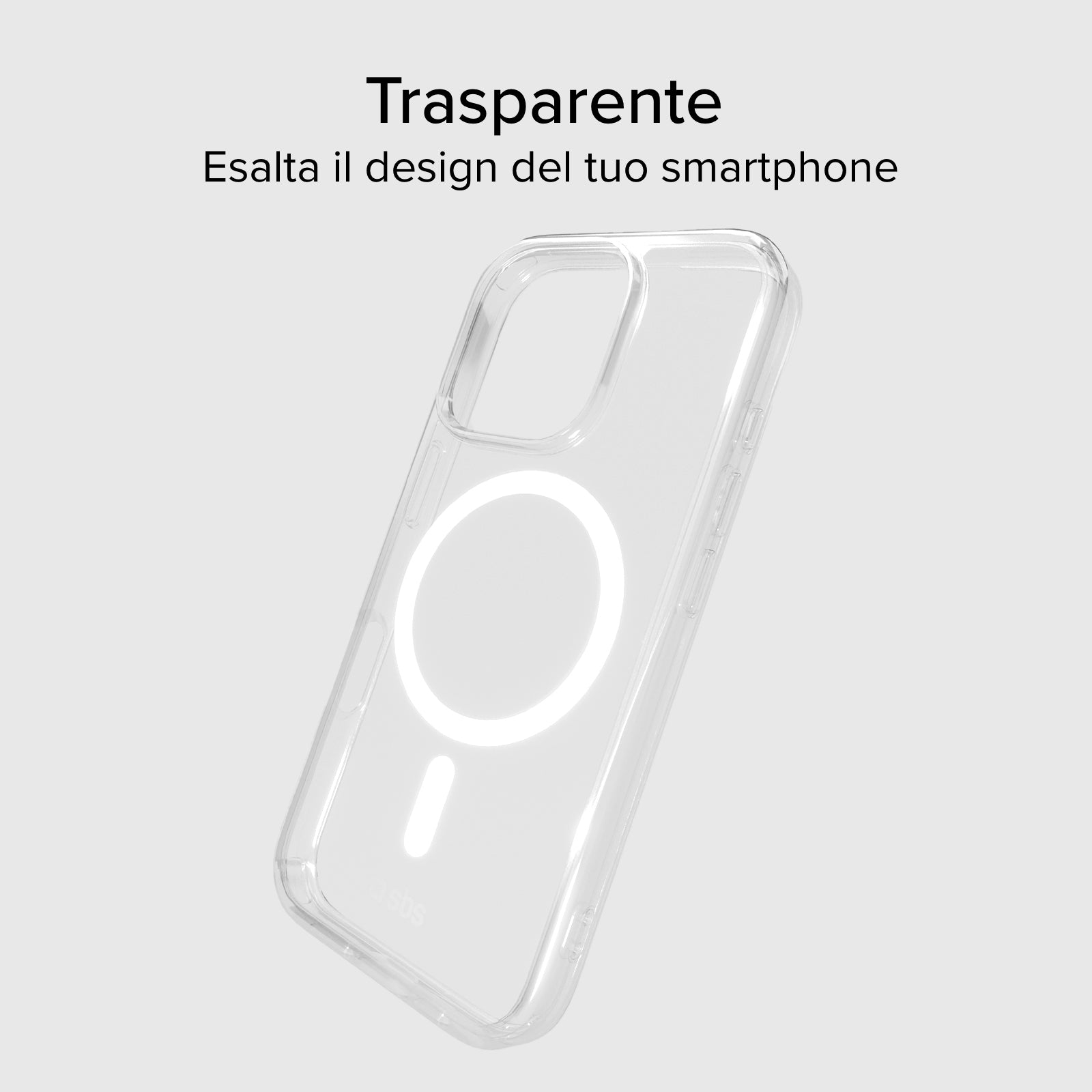 Cover trasparente rigida compatibile con ricarica MagSafe per iPhone 16 Pro Max