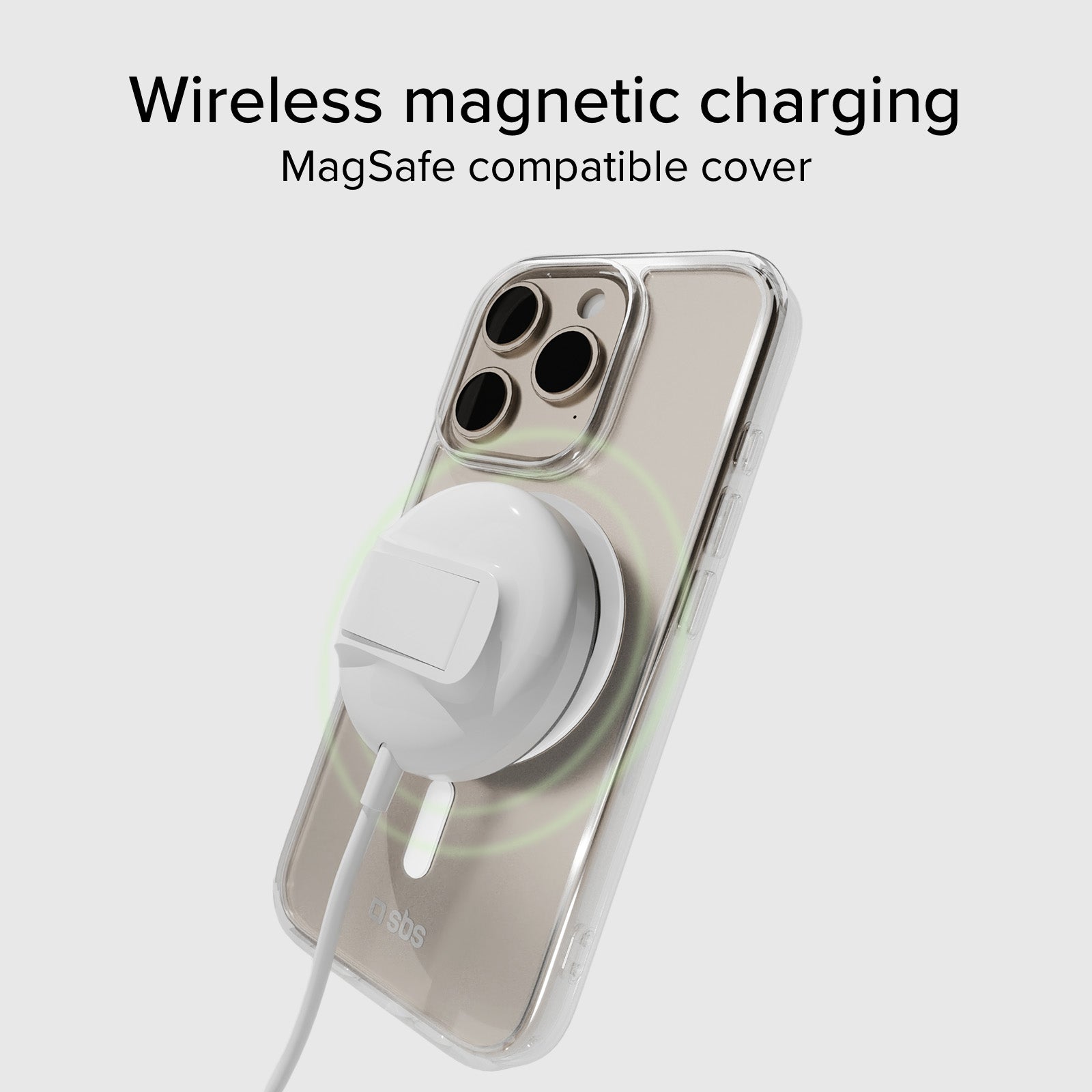 Cover trasparente rigida compatibile con ricarica MagSafe per iPhone 16 Pro Max