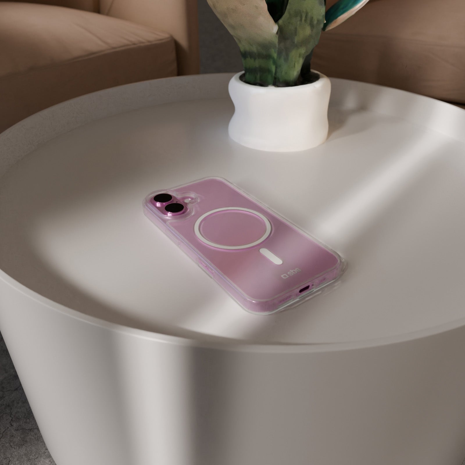 Cover trasparente rigida compatibile con ricarica MagSafe per iPhone 16 Plus