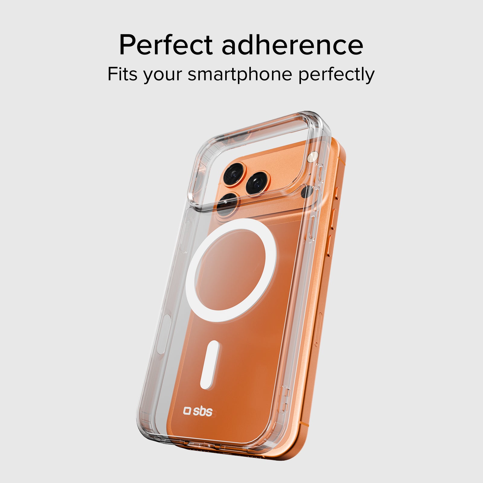 Cover trasparente rigida compatibile con ricarica MagSafe per iPhone 17 Pro