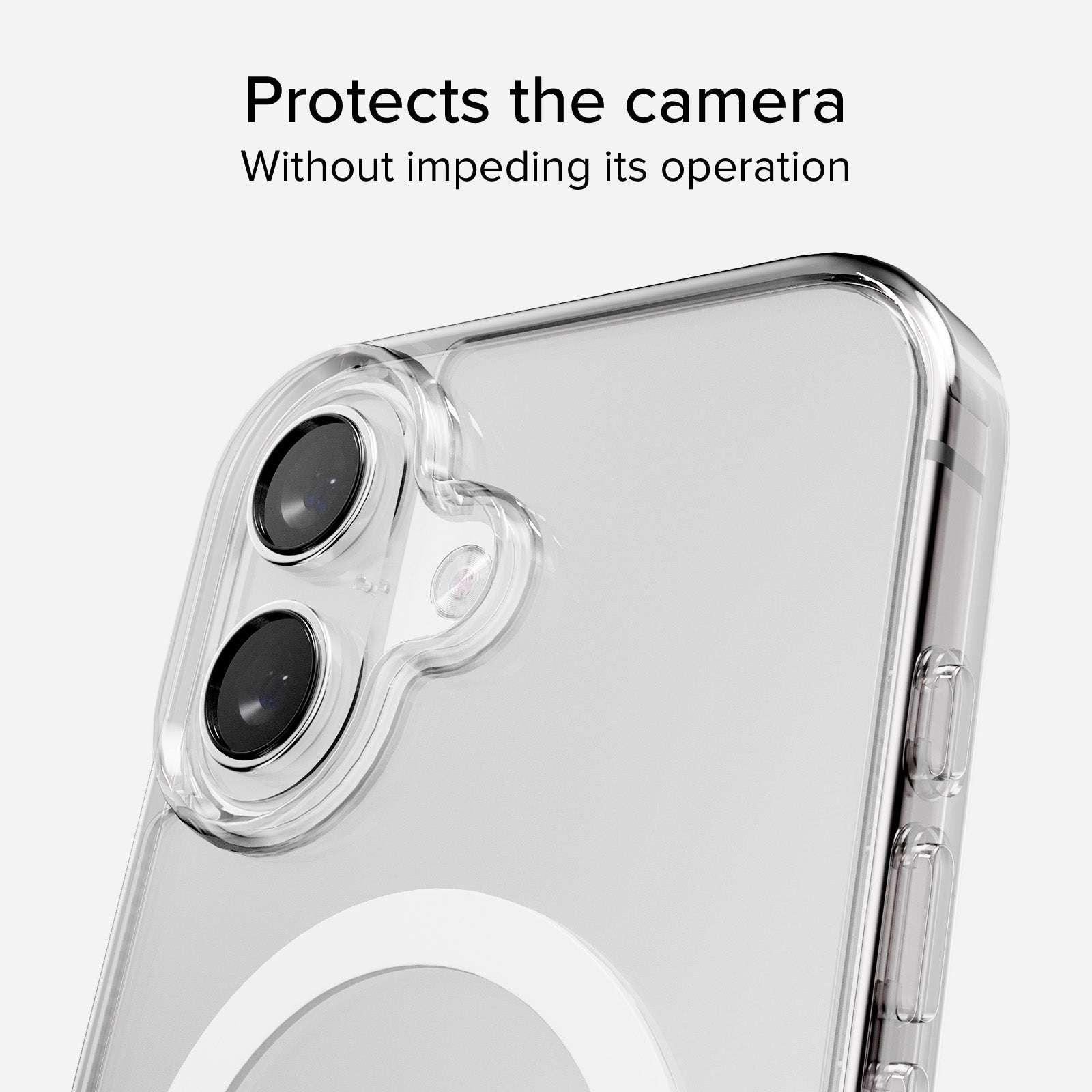 Transparente steife Hülle, kompatibel mit MagSafe-Ladefunktion für iPhone 17