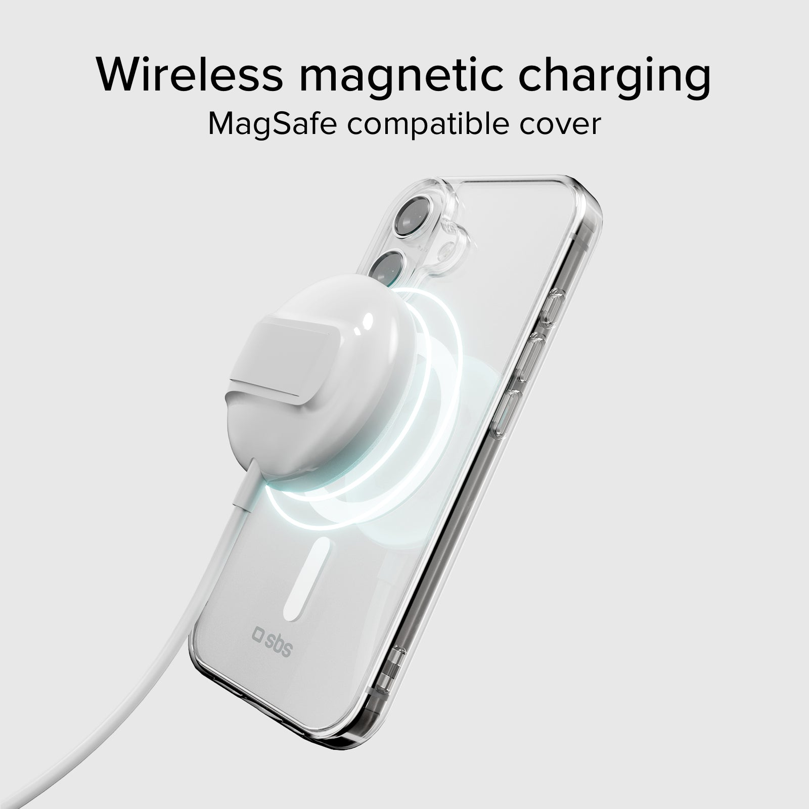 Funda rígida transp. carga MagSafe iPhone 17