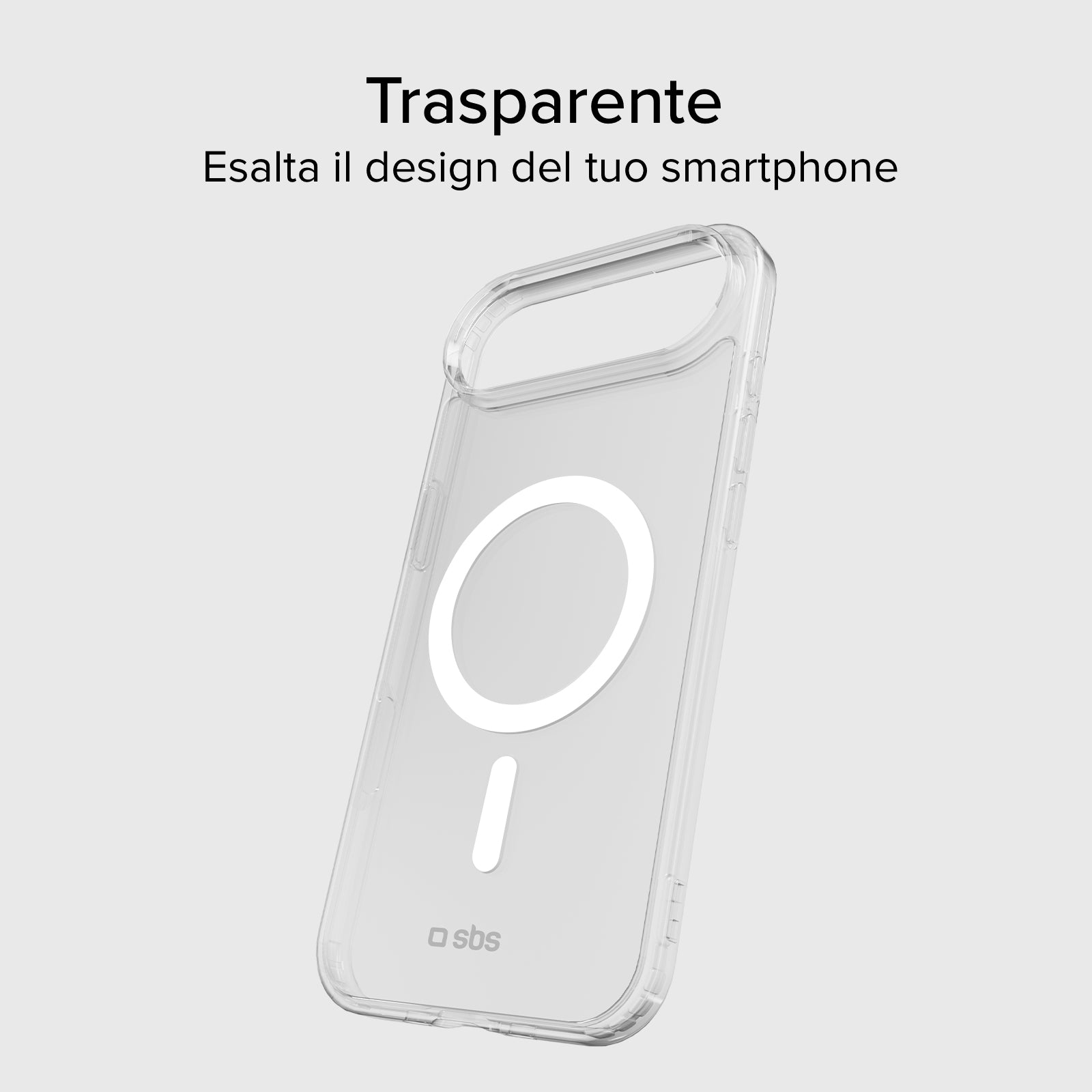Rigid transparent case compatible with MagSafe charging for iPhone Air