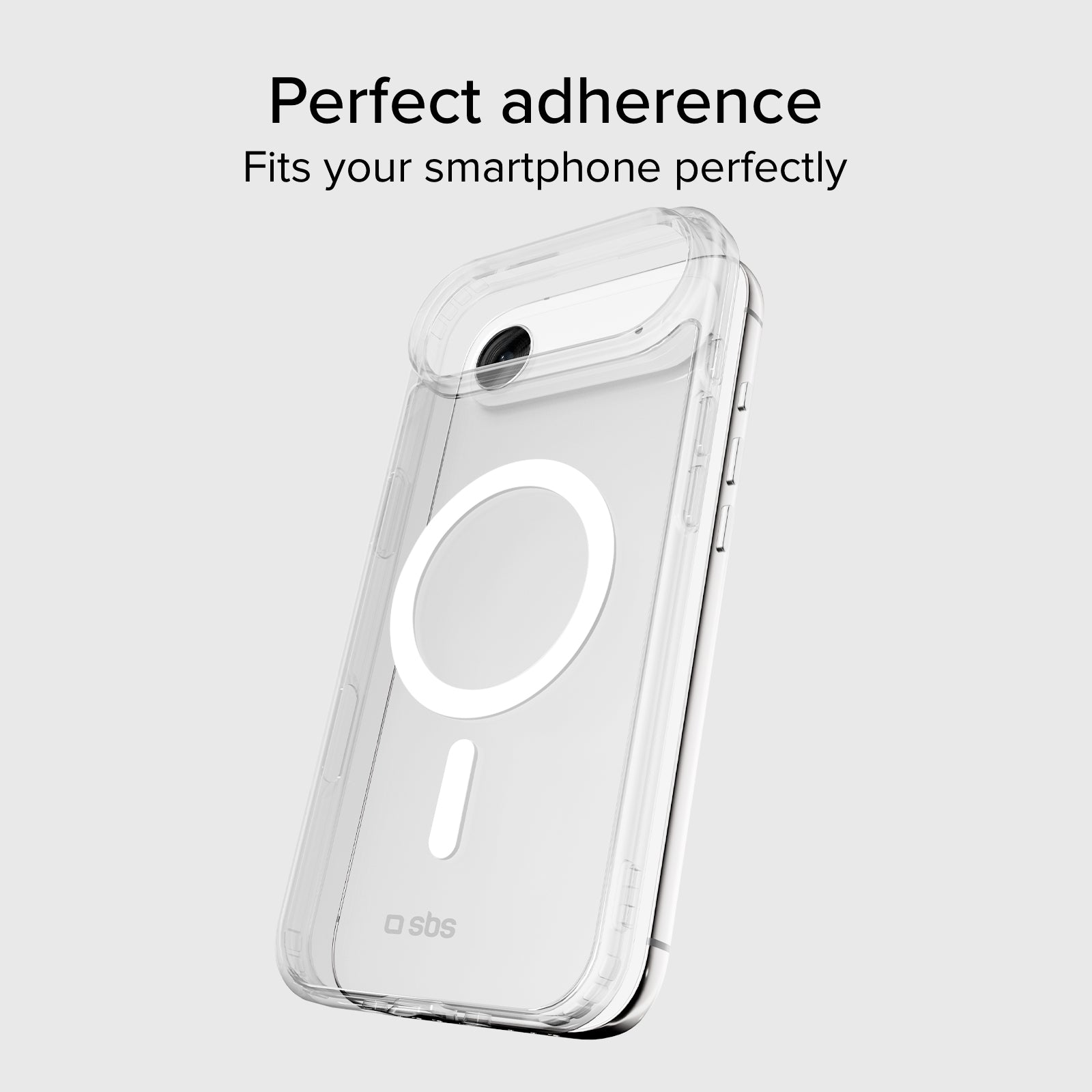 Coque transparente rigide, compatible recharge MagSafe pour iPhone Air