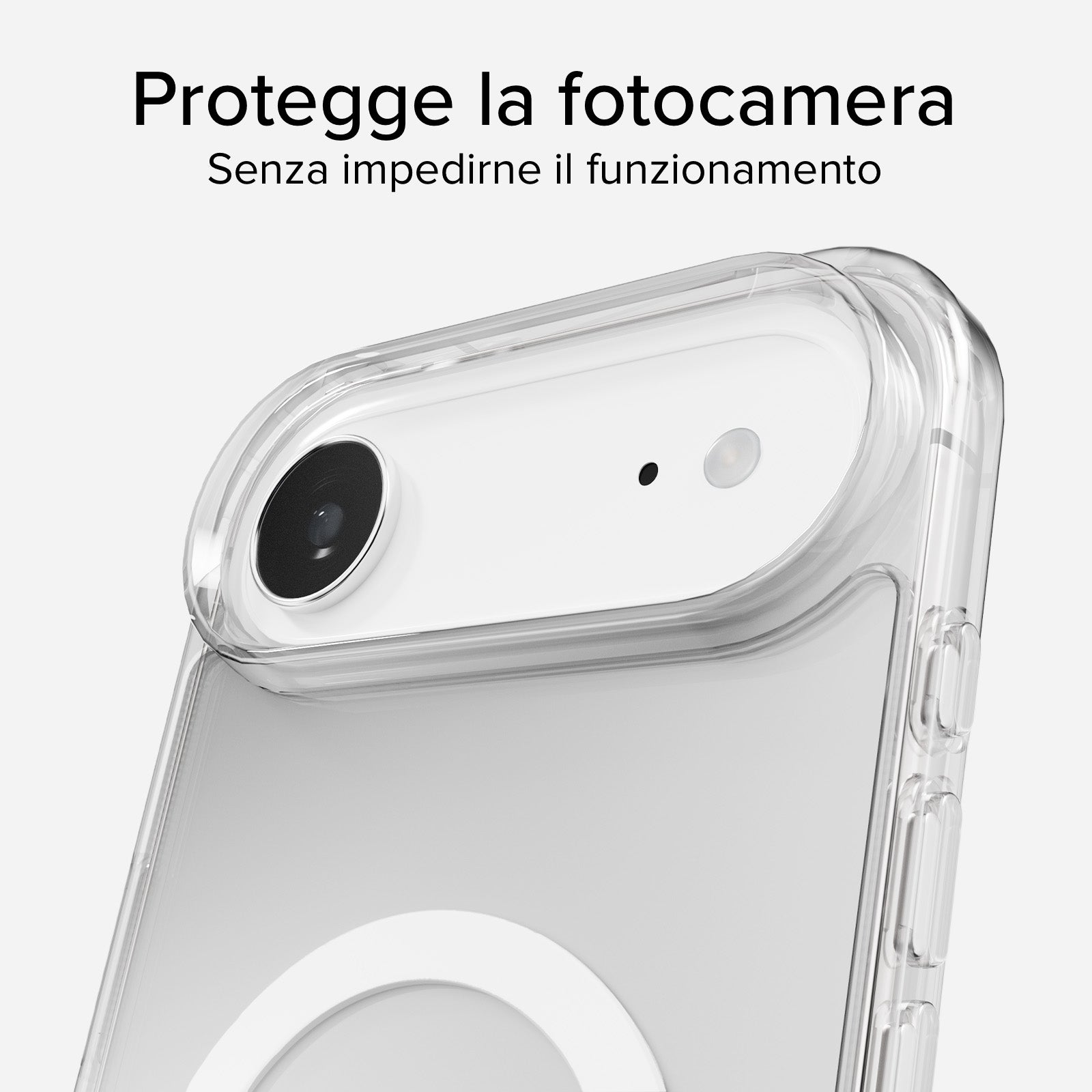 Transparente steife Hülle, kompatibel mit MagSafe-Ladefunktion für iPhone Air