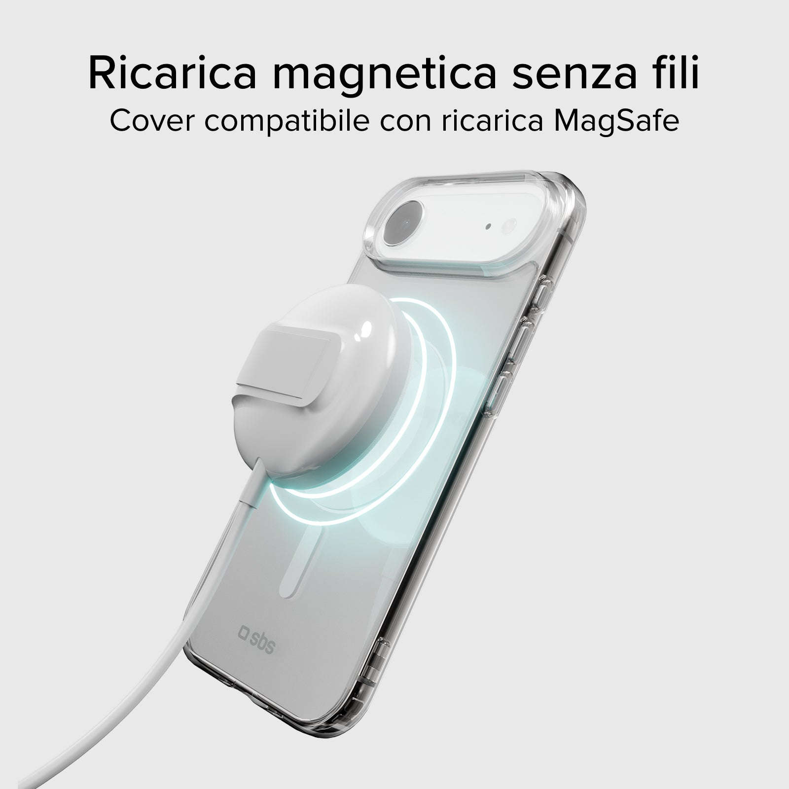 Rigid transparent case compatible with MagSafe charging for iPhone Air