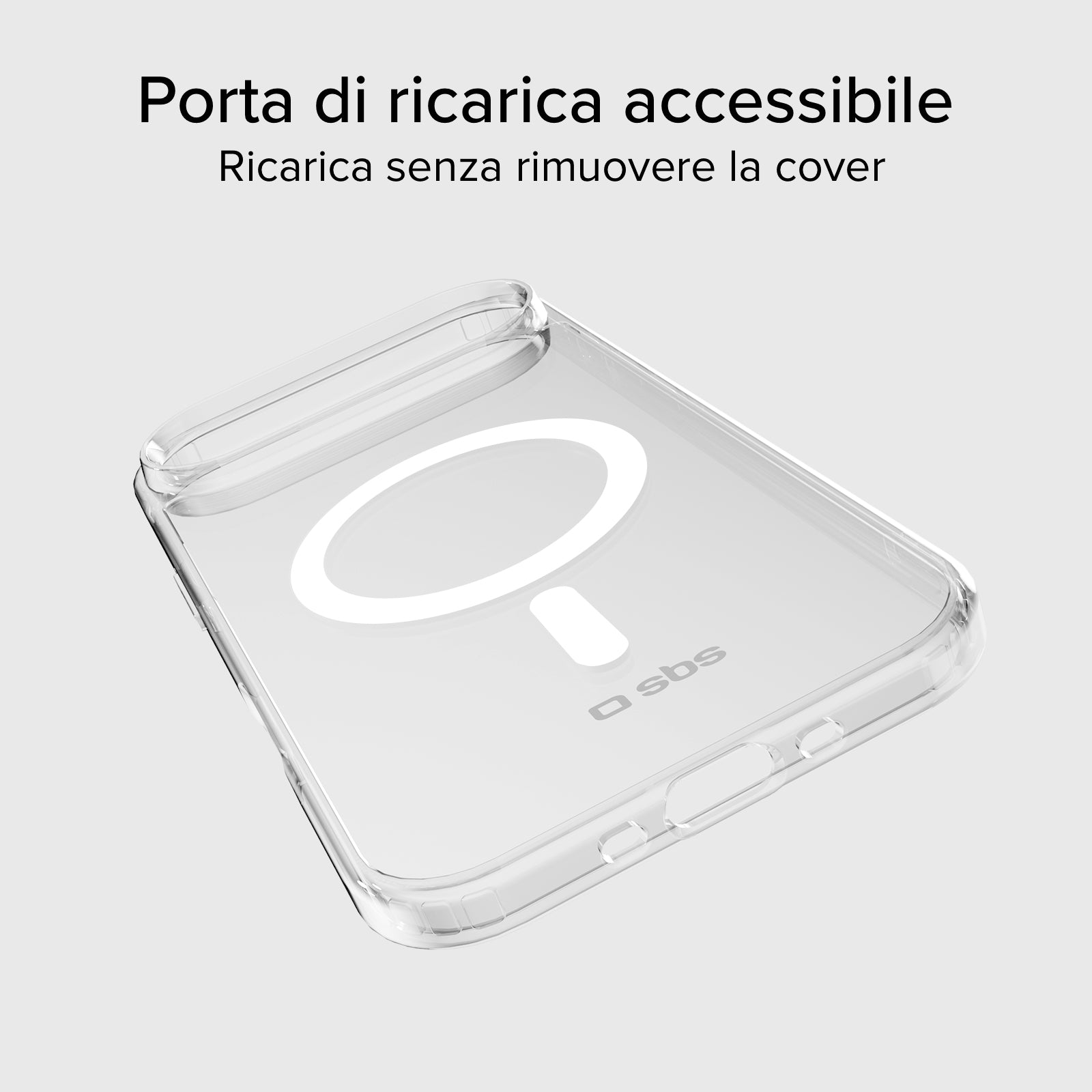 Funda rígida transp. carga MagSafe iPhone Air