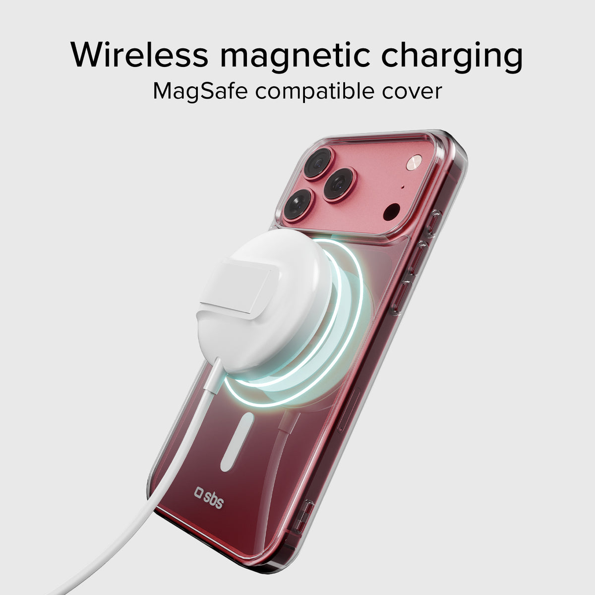 Coque rigide compatible avec la recharge sans fil magnétique pour iPhone 18 Pro/17 Pro