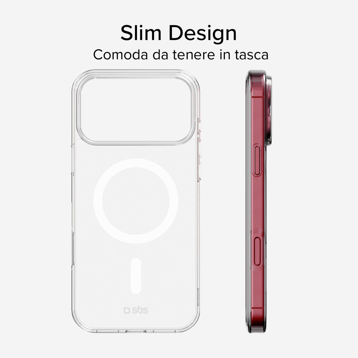Coque rigide compatible avec la recharge sans fil magnétique pour iPhone 18 Pro/17 Pro