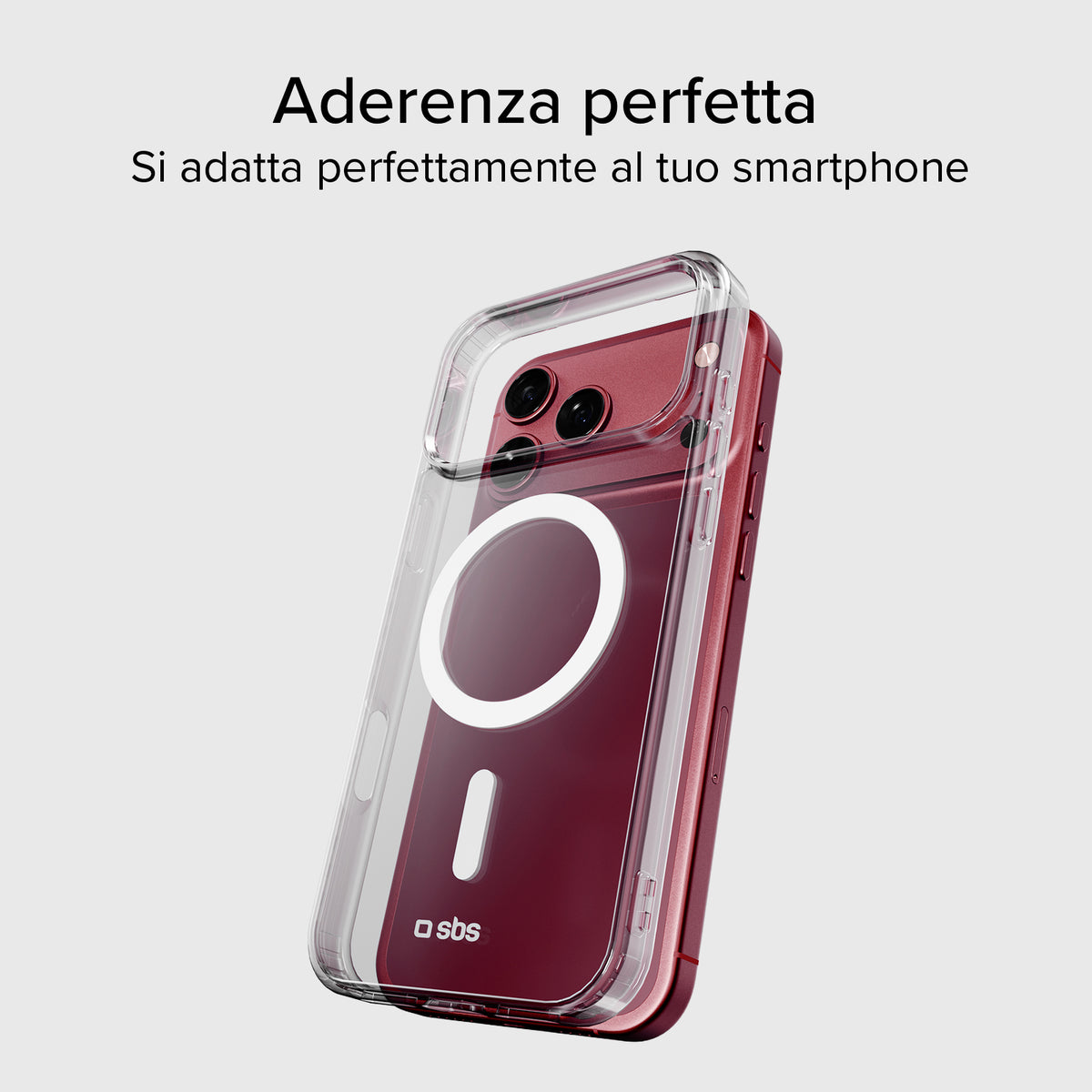 Funda rígida transparente compatible con carga inalámbrica magnética para iPhone 18 Pro Max/17 Pro Max