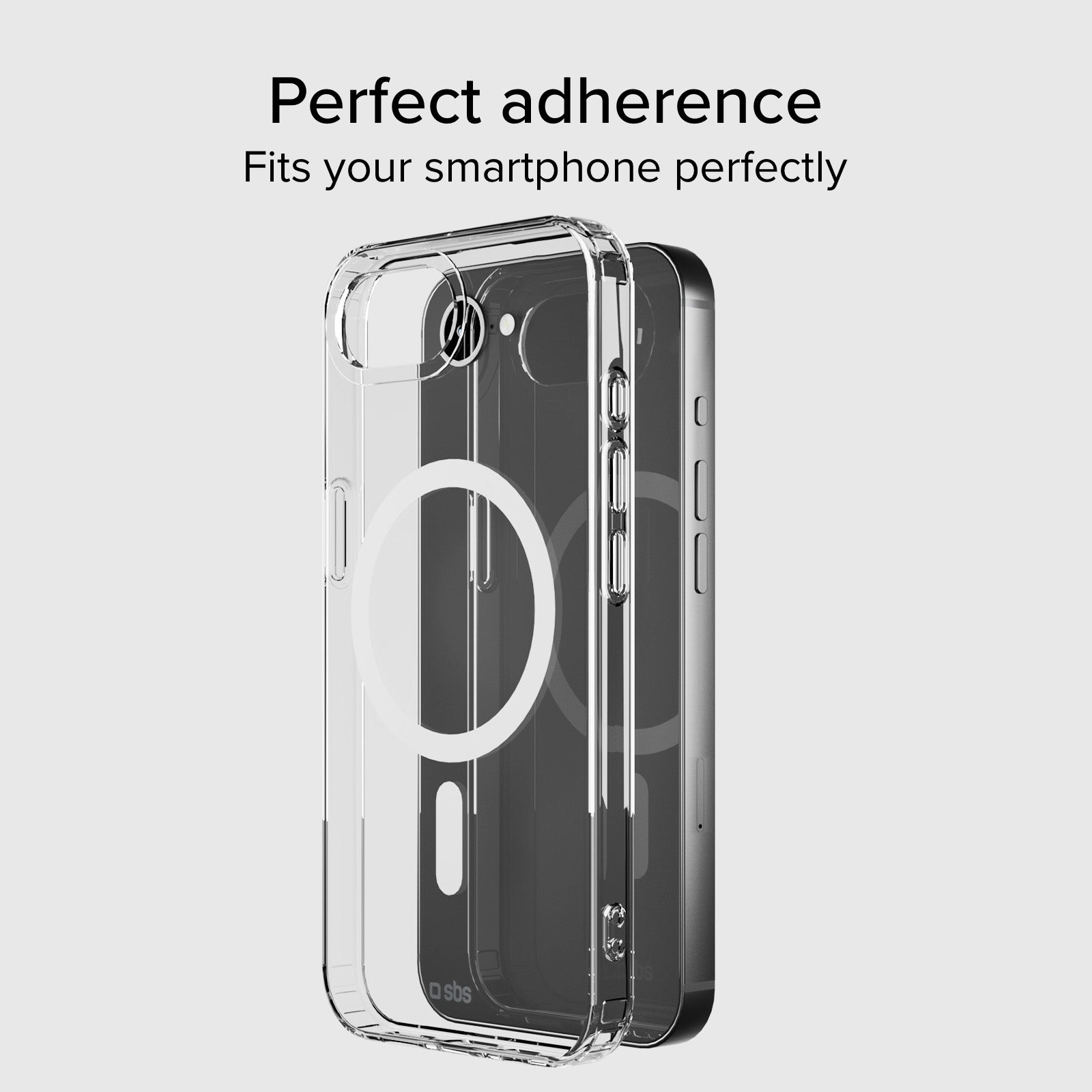 Cover trasparente rigida compatibile con ricarica MagSafe per iPhone 17e/16e