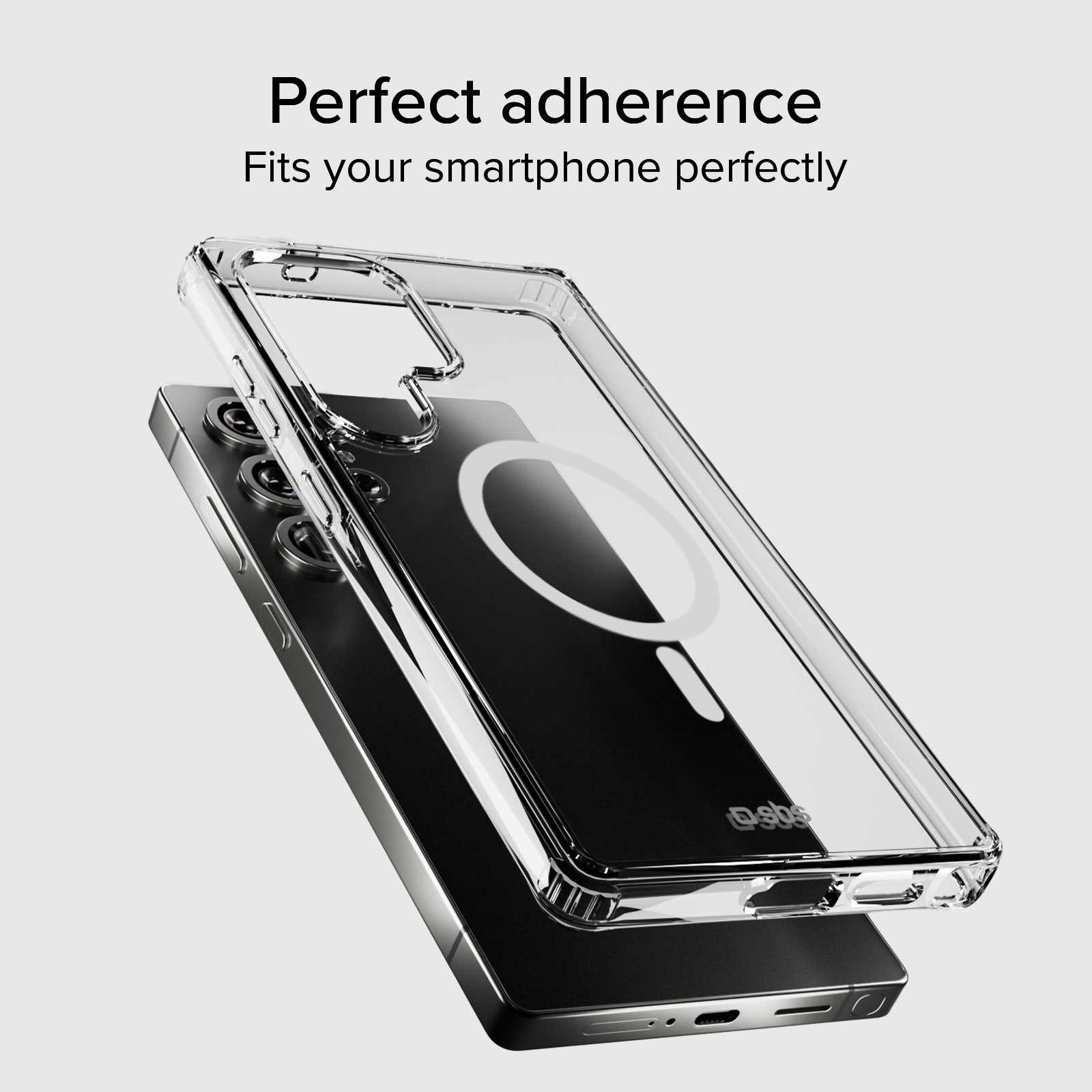 Funda rígida transparente compatible con carga inalámbrica magnética para Samsung Galaxy S25 Ultra