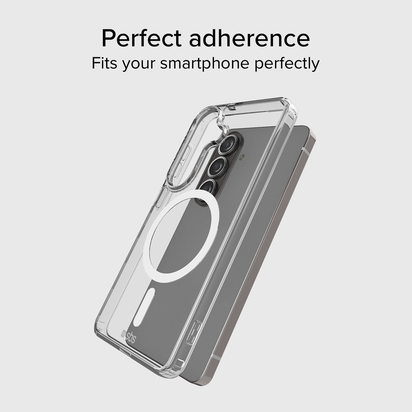 Coque rigide transparente compatible avec la recharge magnétique sans fil pour Samsung Galaxy S26+