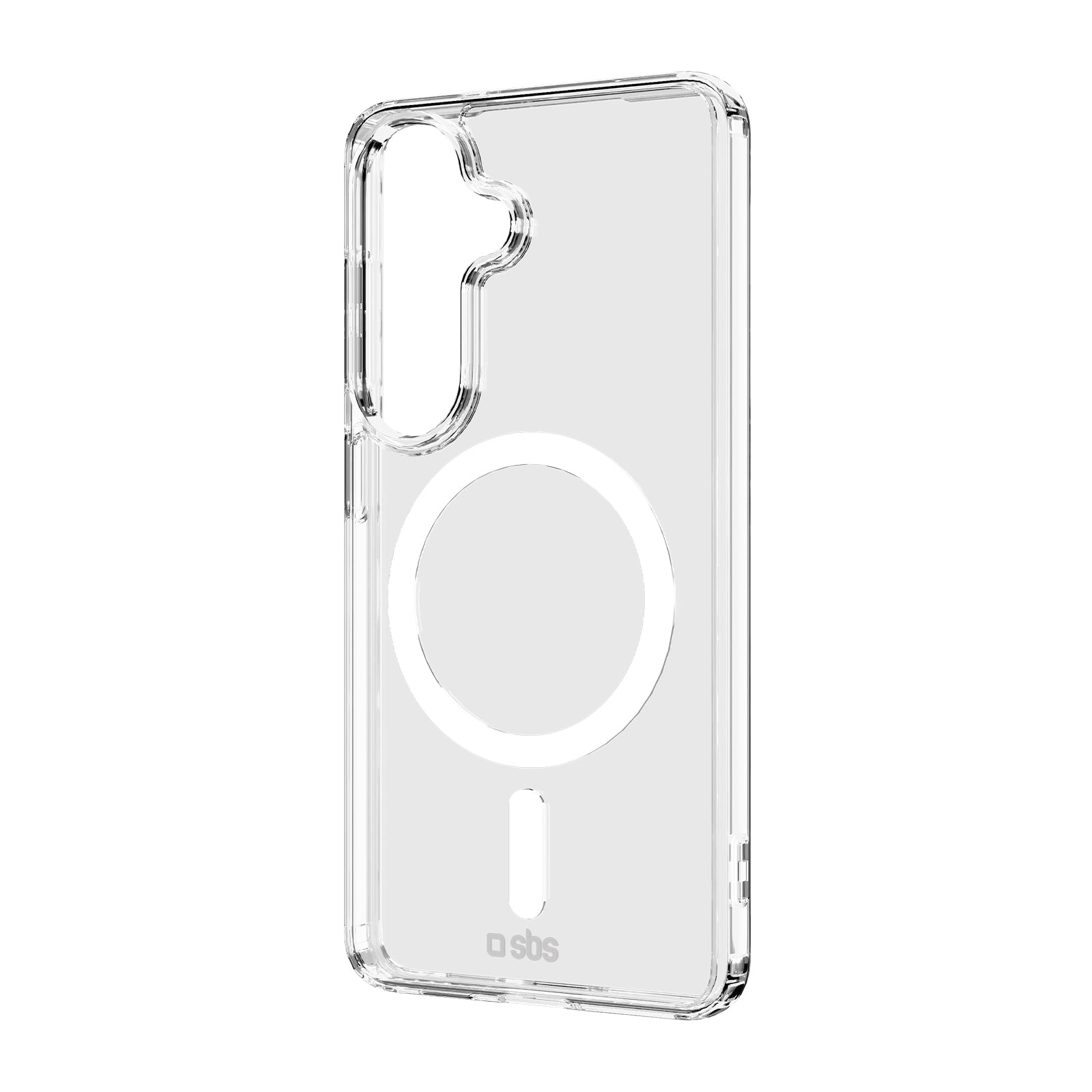 Coque rigide transparente compatible avec la recharge magnétique sans fil pour Samsung Galaxy S26+