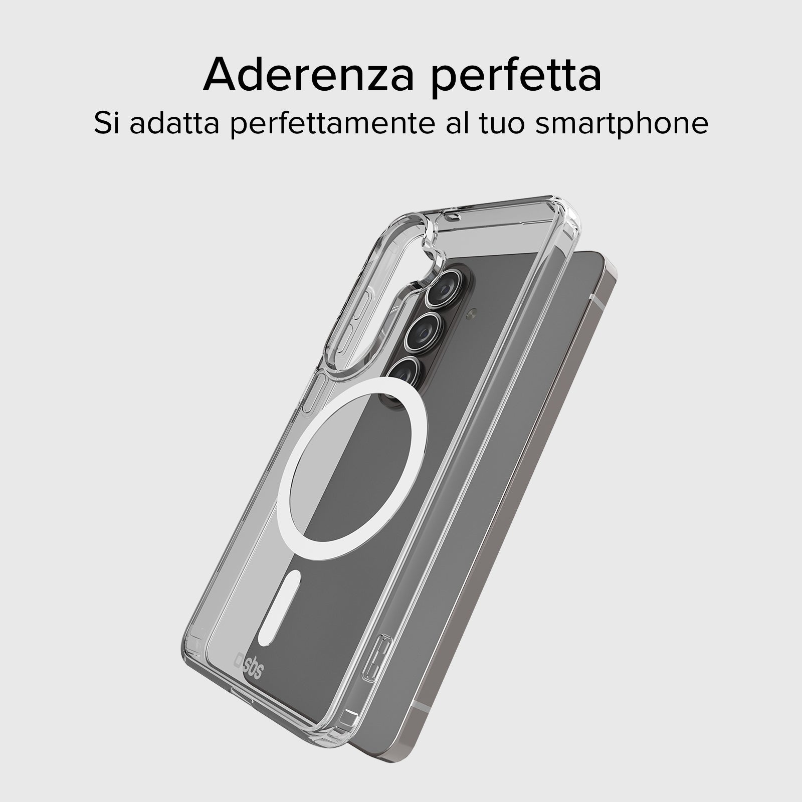 Transparente, feste Hülle, kompatibel mit magnetischer, kabelloser Aufladung für Samsung S26