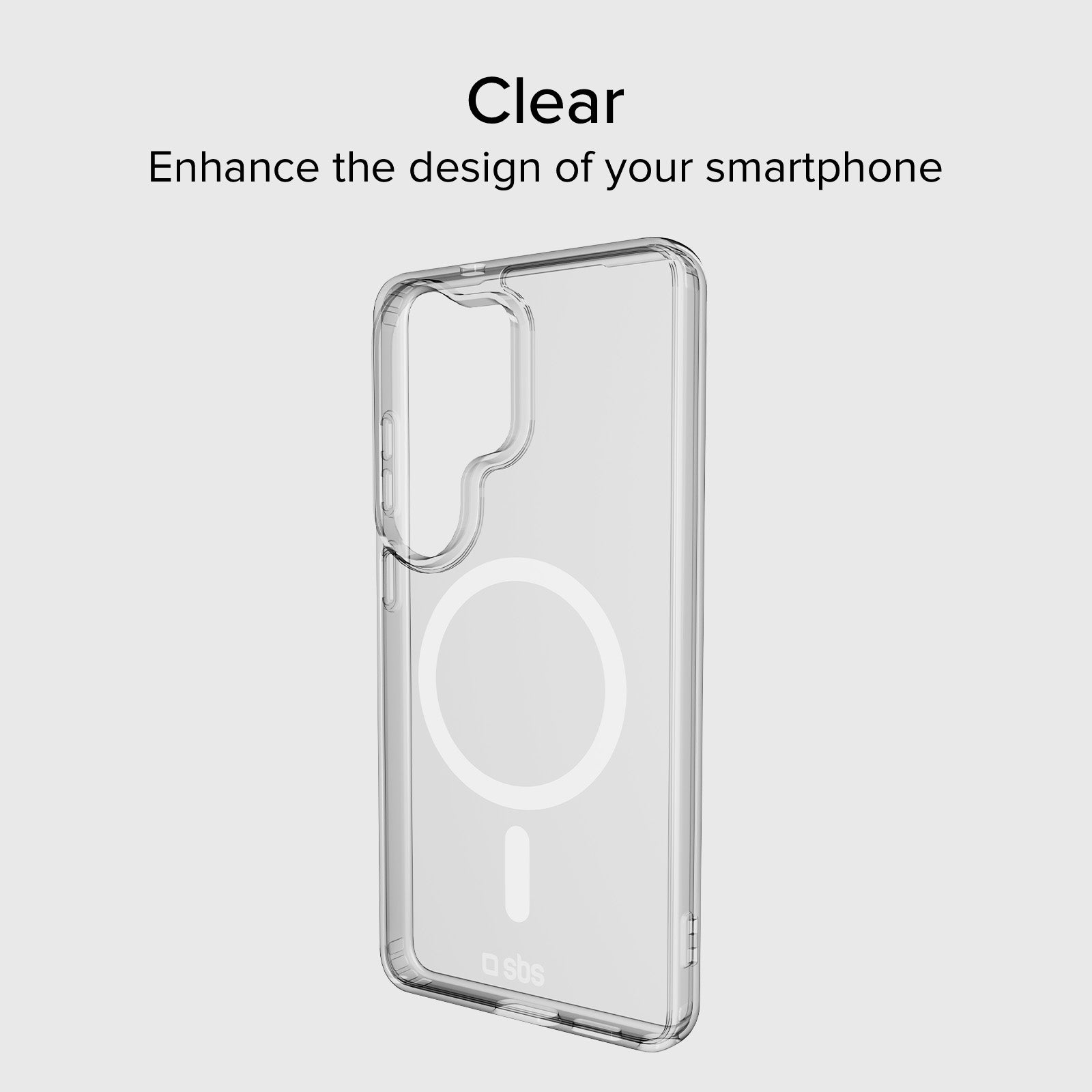 Coque rigide transparente compatible avec la recharge magnétique sans fil pour Samsung S26 Ultra
